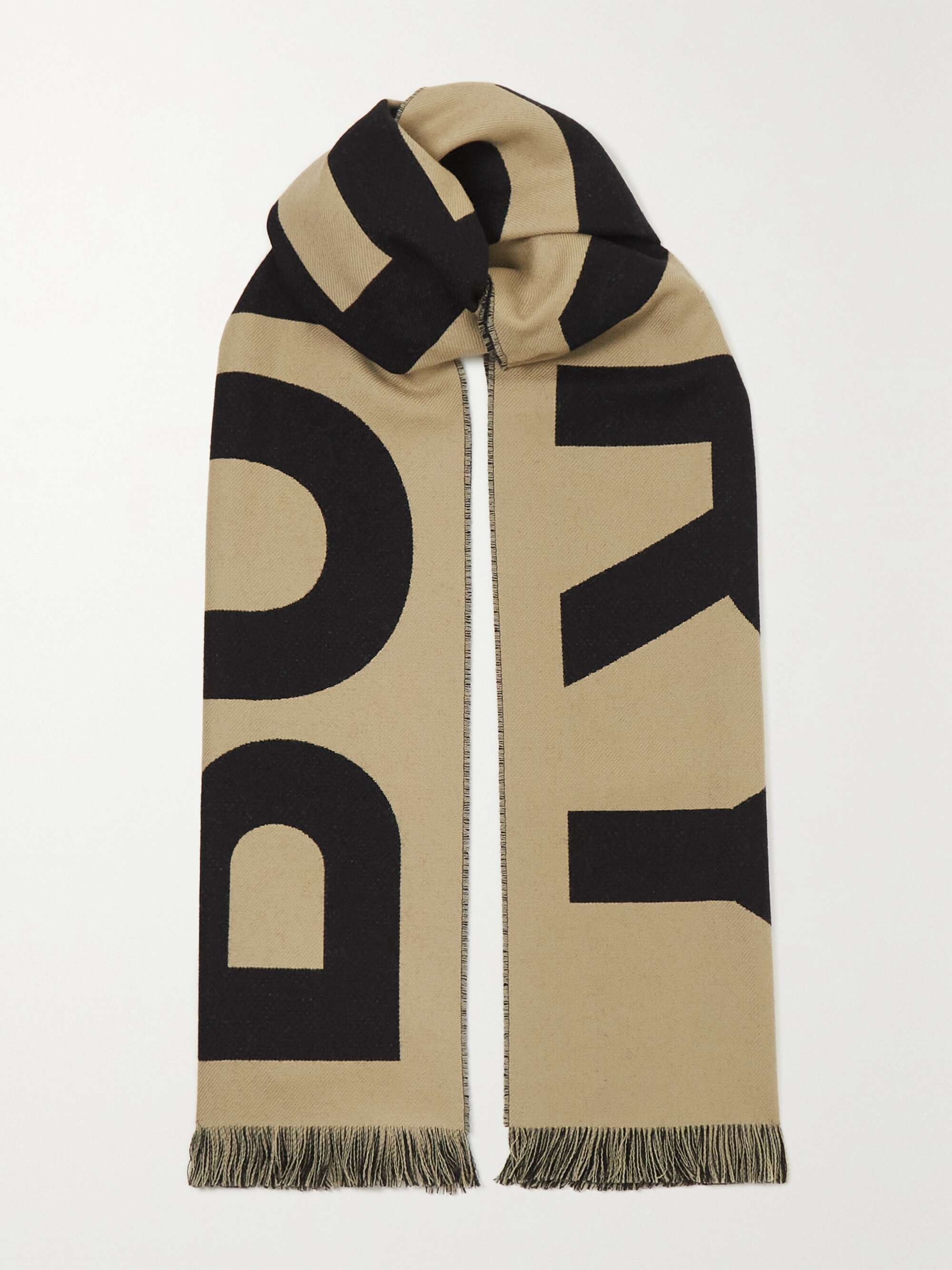 Écharpe en laine jacquard à franges BURBERRY pour femme | NET-A-PORTER