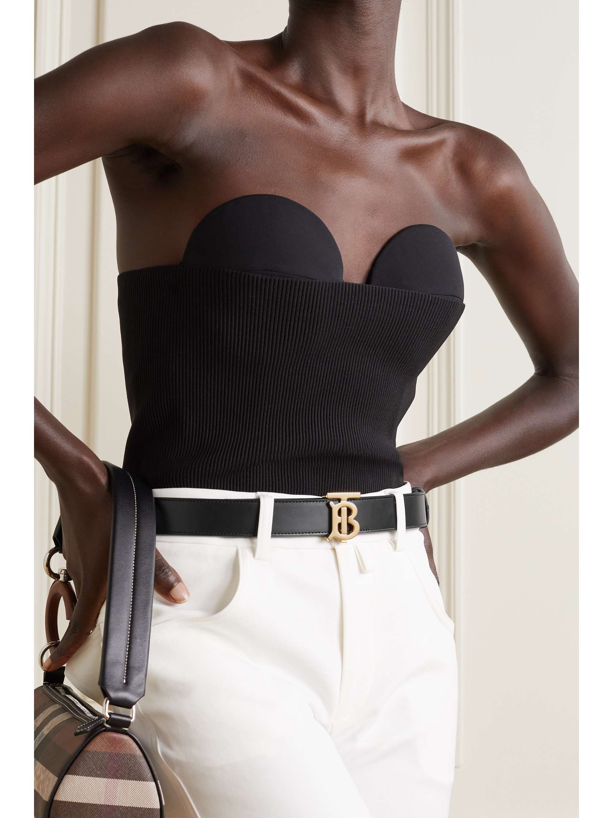 BURBERRY Reversible leather belt
