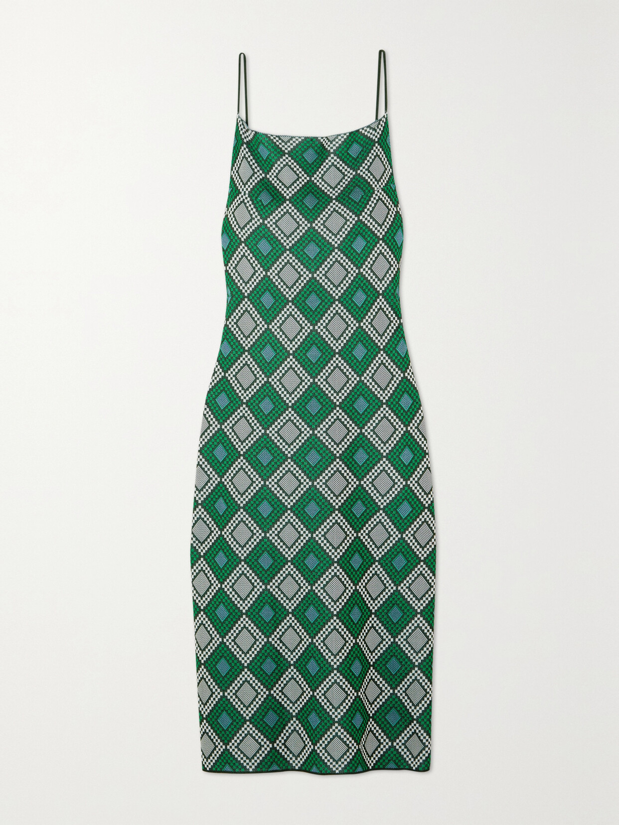 Ahluwalia - Ojewale Jacquard-knit Midi Dress - Green