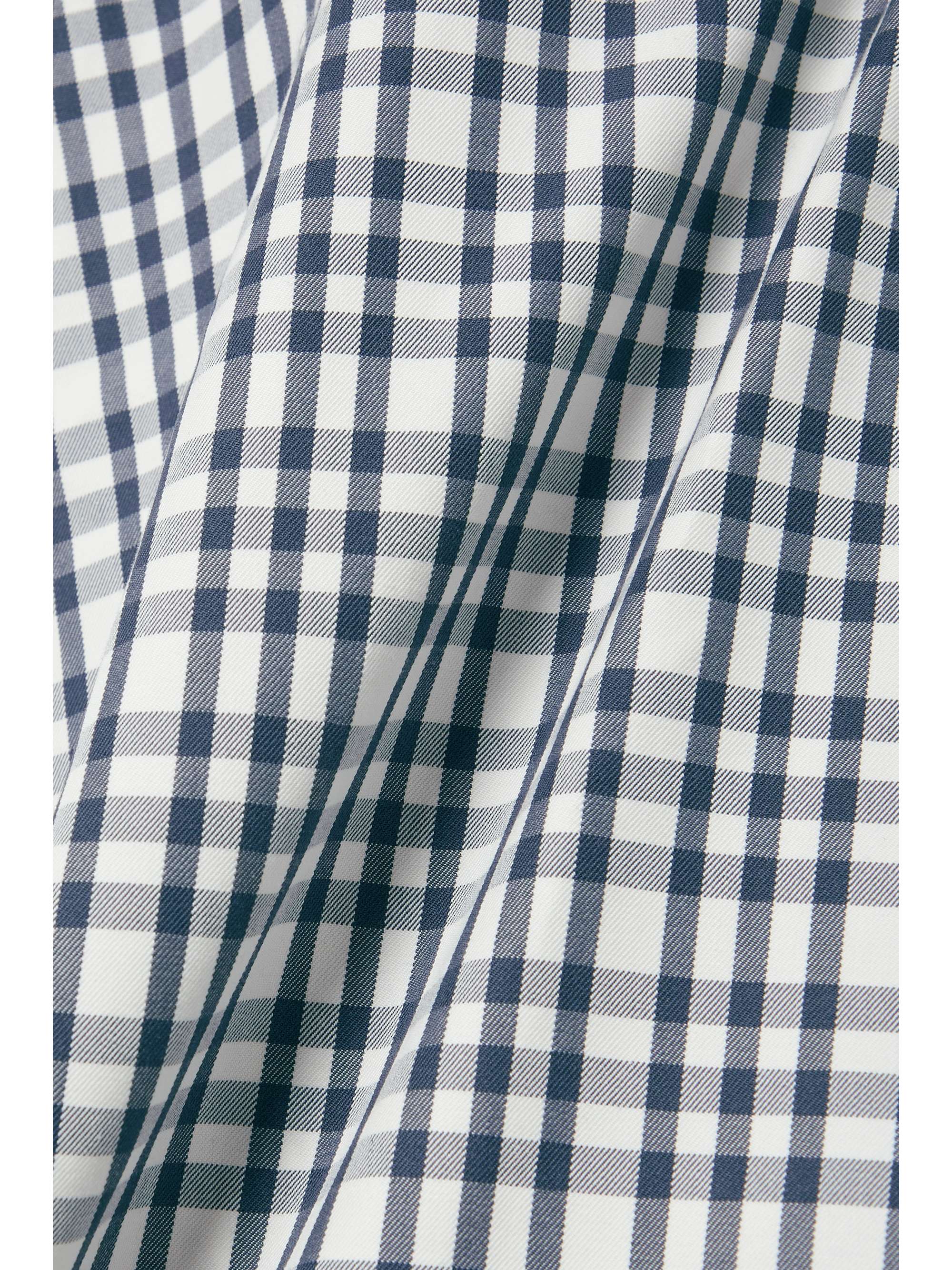 ROSIE ASSOULIN Dancer layered checked cotton-twill midi dress