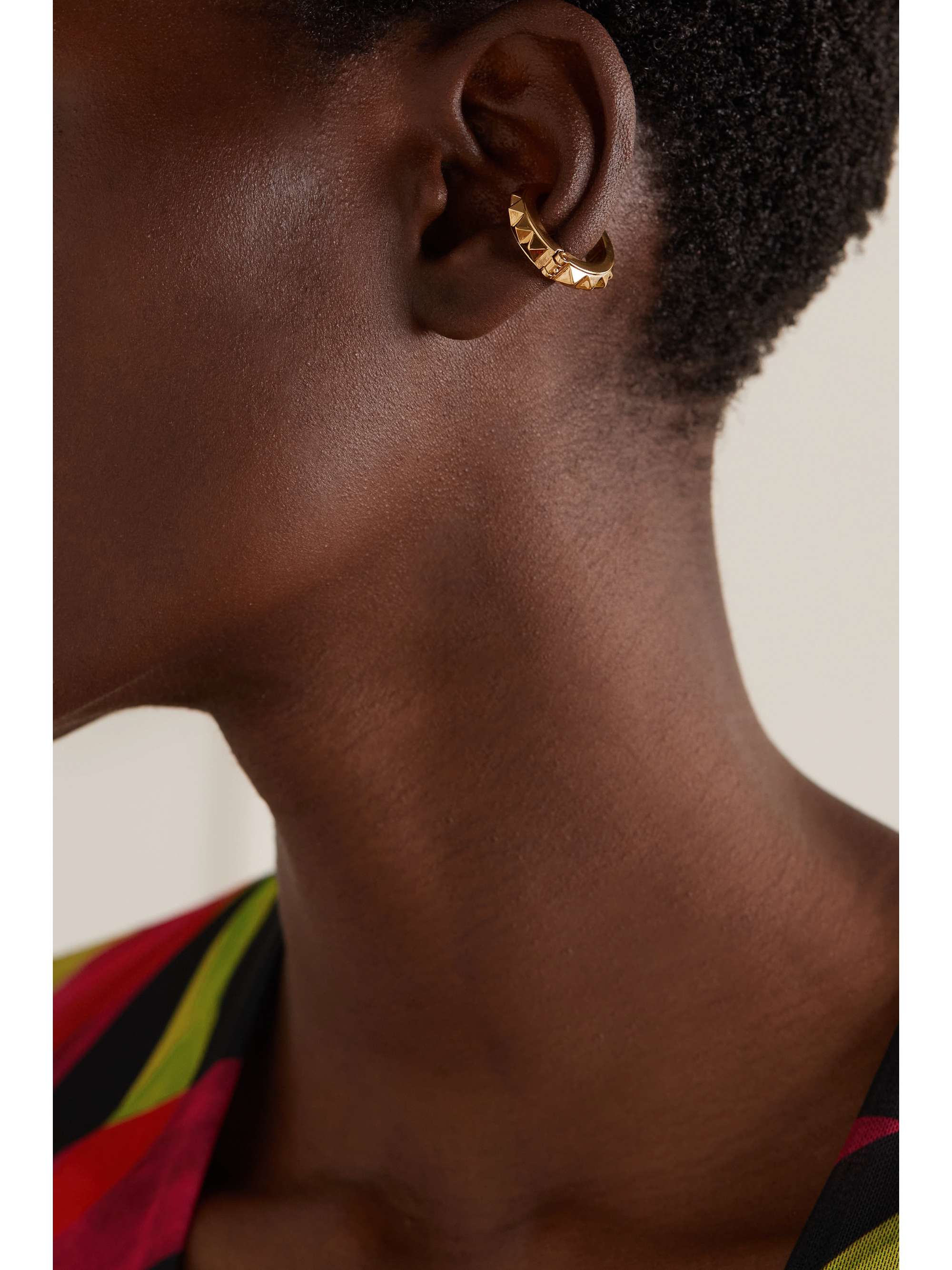 VALENTINO GARAVANI Rockstud goldtone ear cuff NETAPORTER
