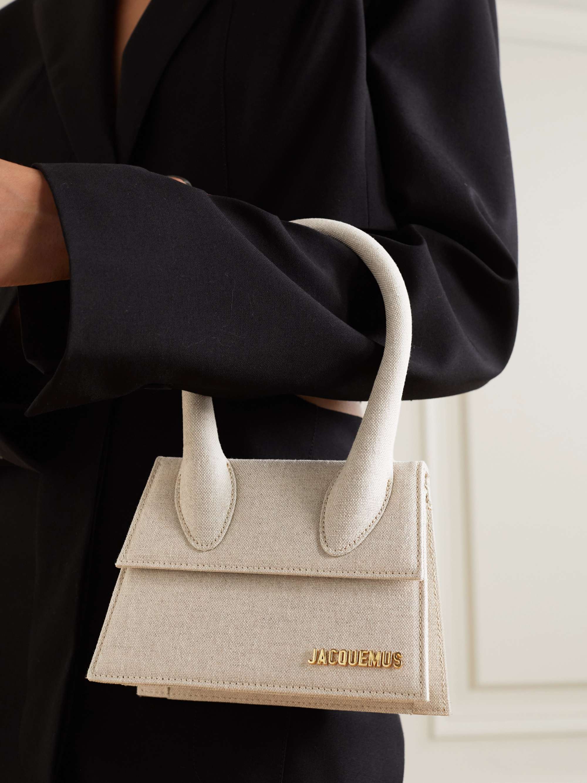 Off-white Le Chiquito Moyen mini canvas tote | JACQUEMUS | NET-A-PORTER