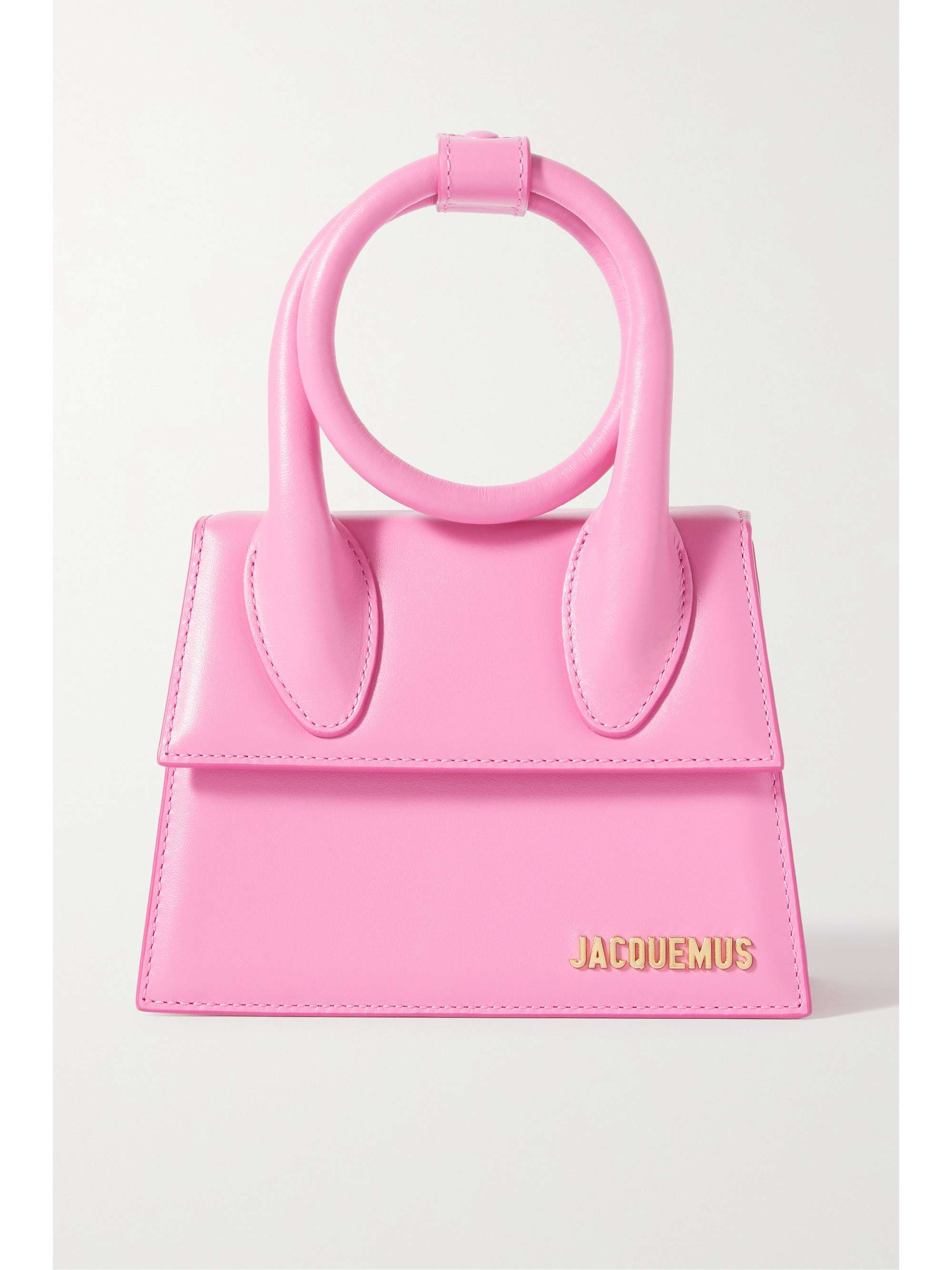 JACQUEMUS Le Chiquito Noeud leather shoulder bag | NET-A-PORTER