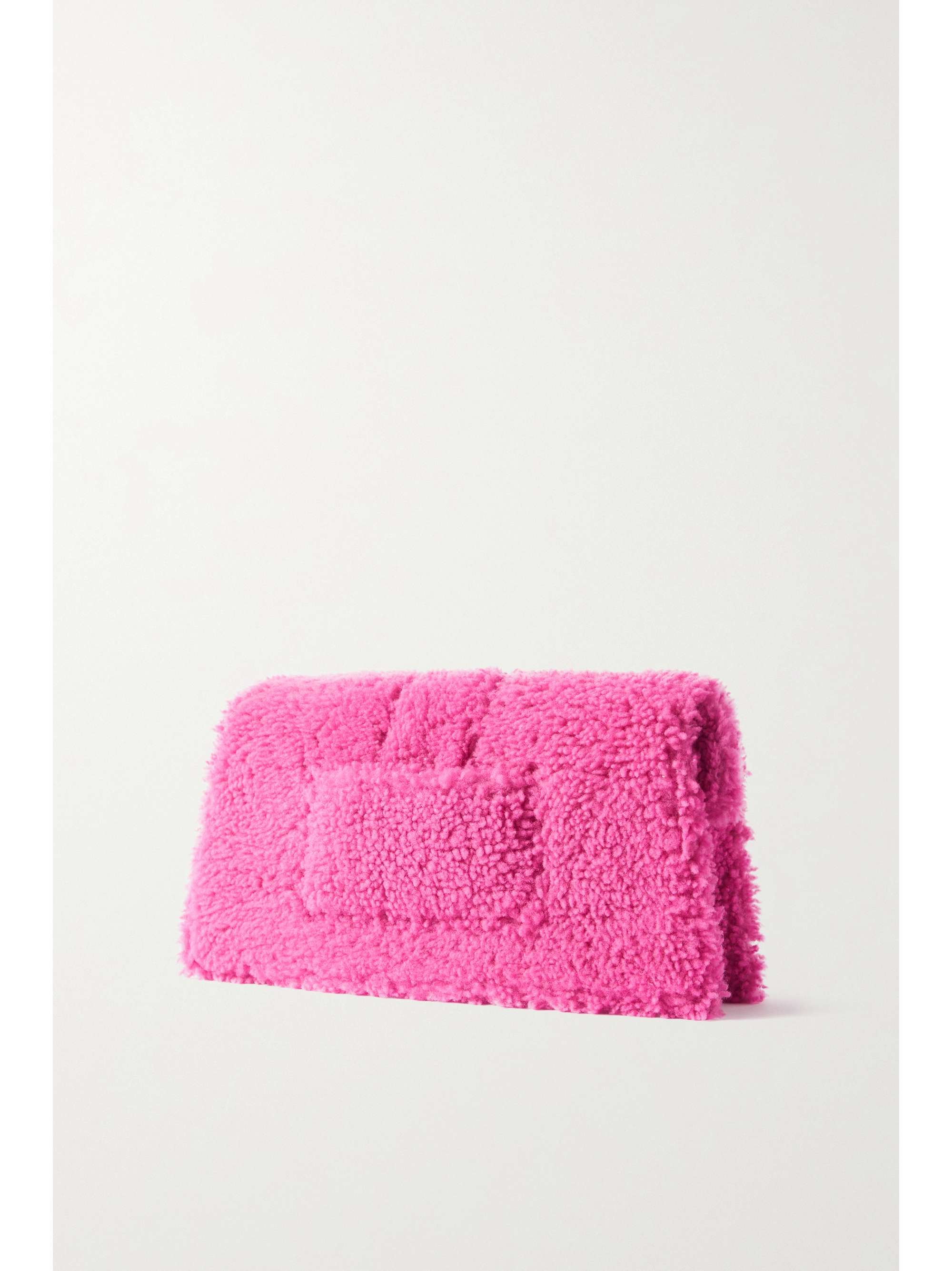 JACQUEMUS Le Bambidou shearling shoulder bag