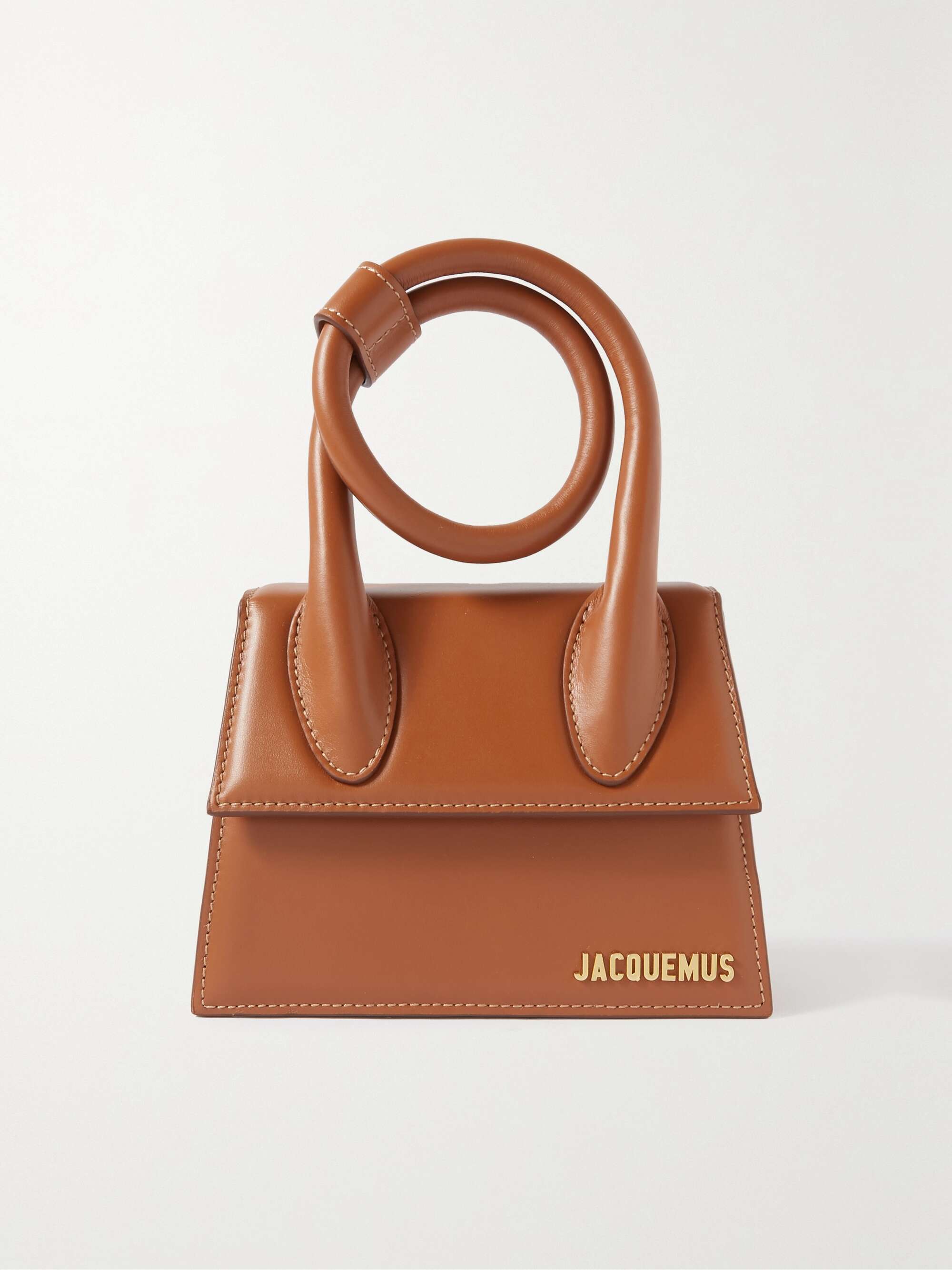 JACQUEMUS Le Chiquito Noeud leather shoulder bag | NET-A-PORTER