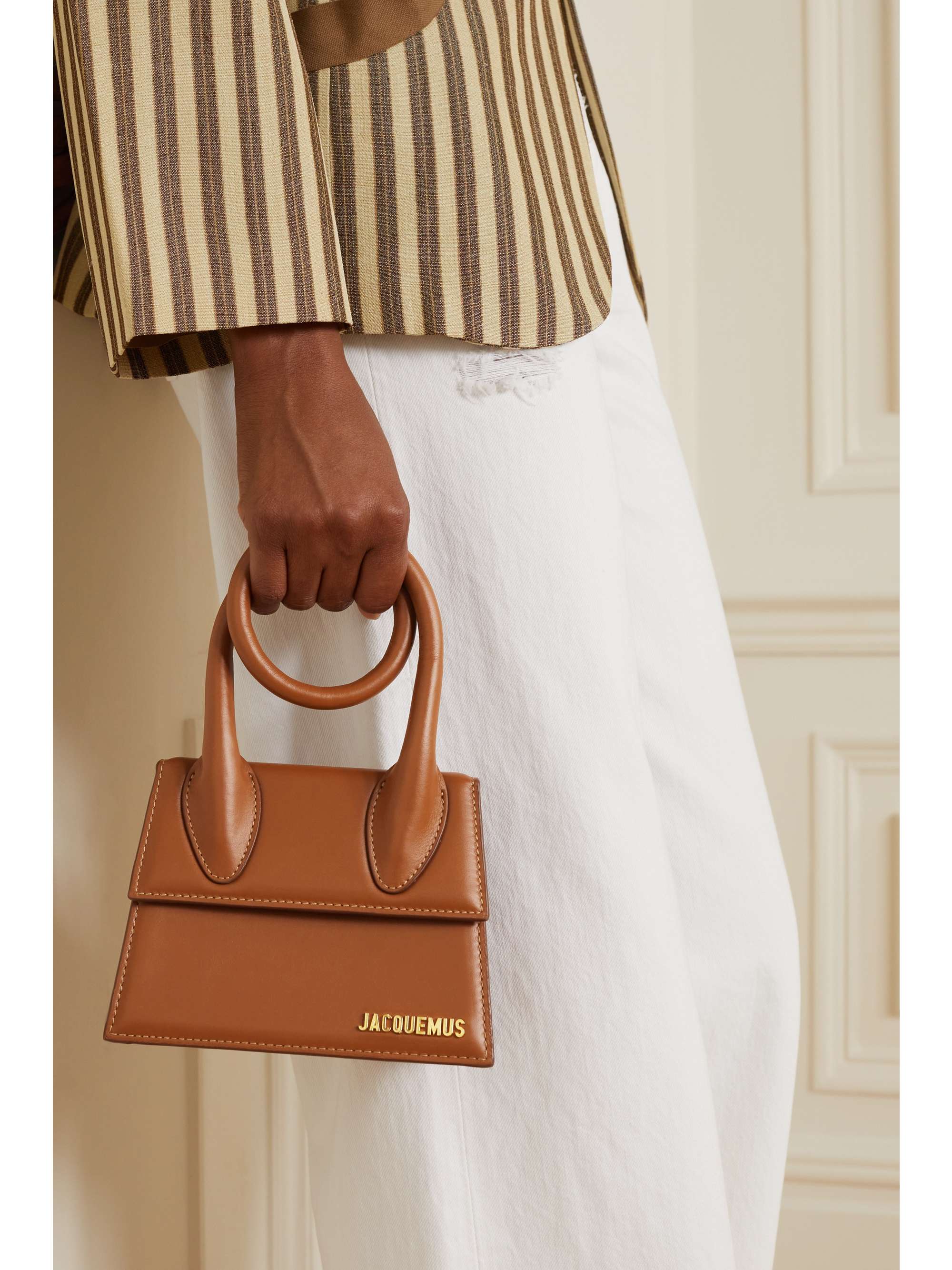 JACQUEMUS Le Chiquito Noeud leather shoulder bag | NET-A-PORTER