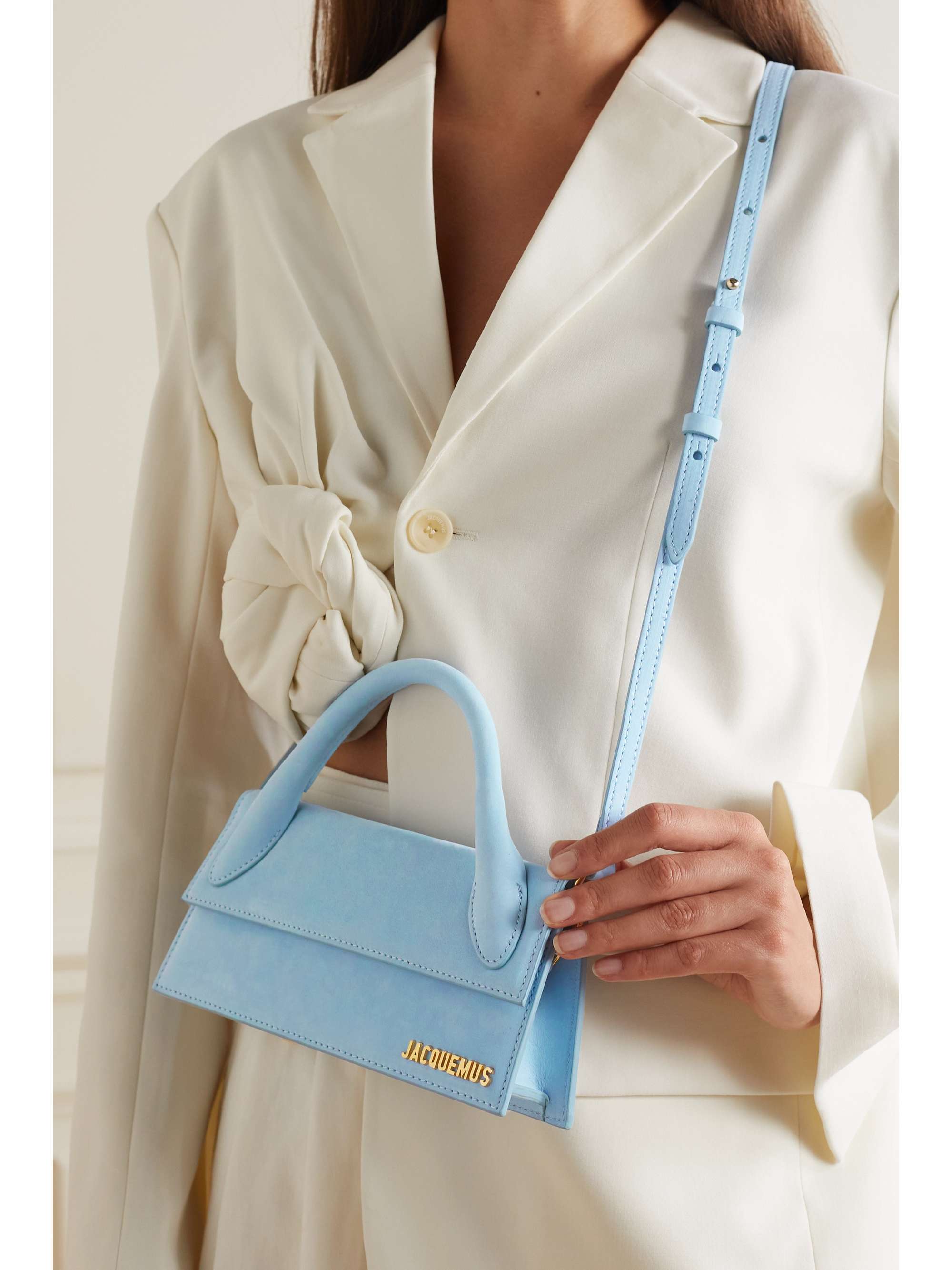 JACQUEMUS Le Chiquito Long leather tote NETAPORTER