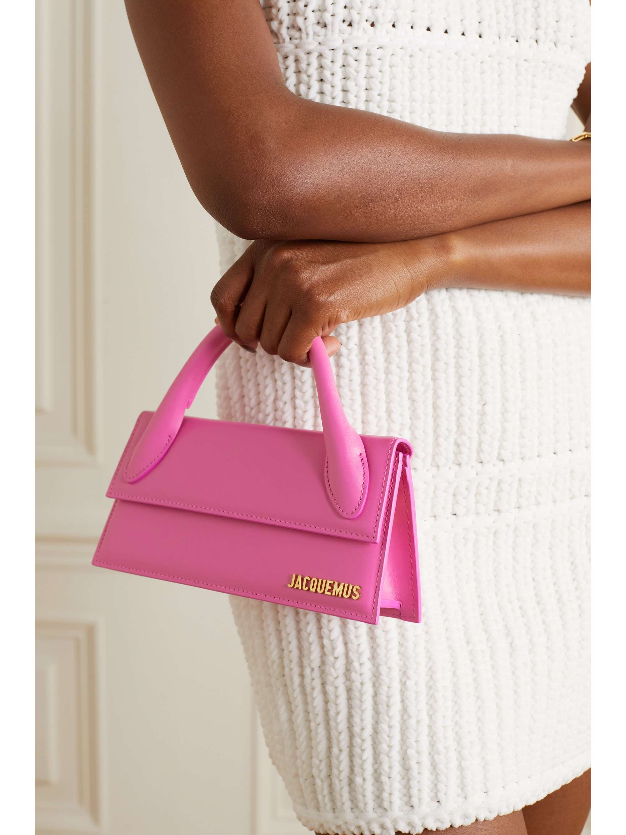 Le Chiquito Long Bag - Jacquemus - Pink - Leather