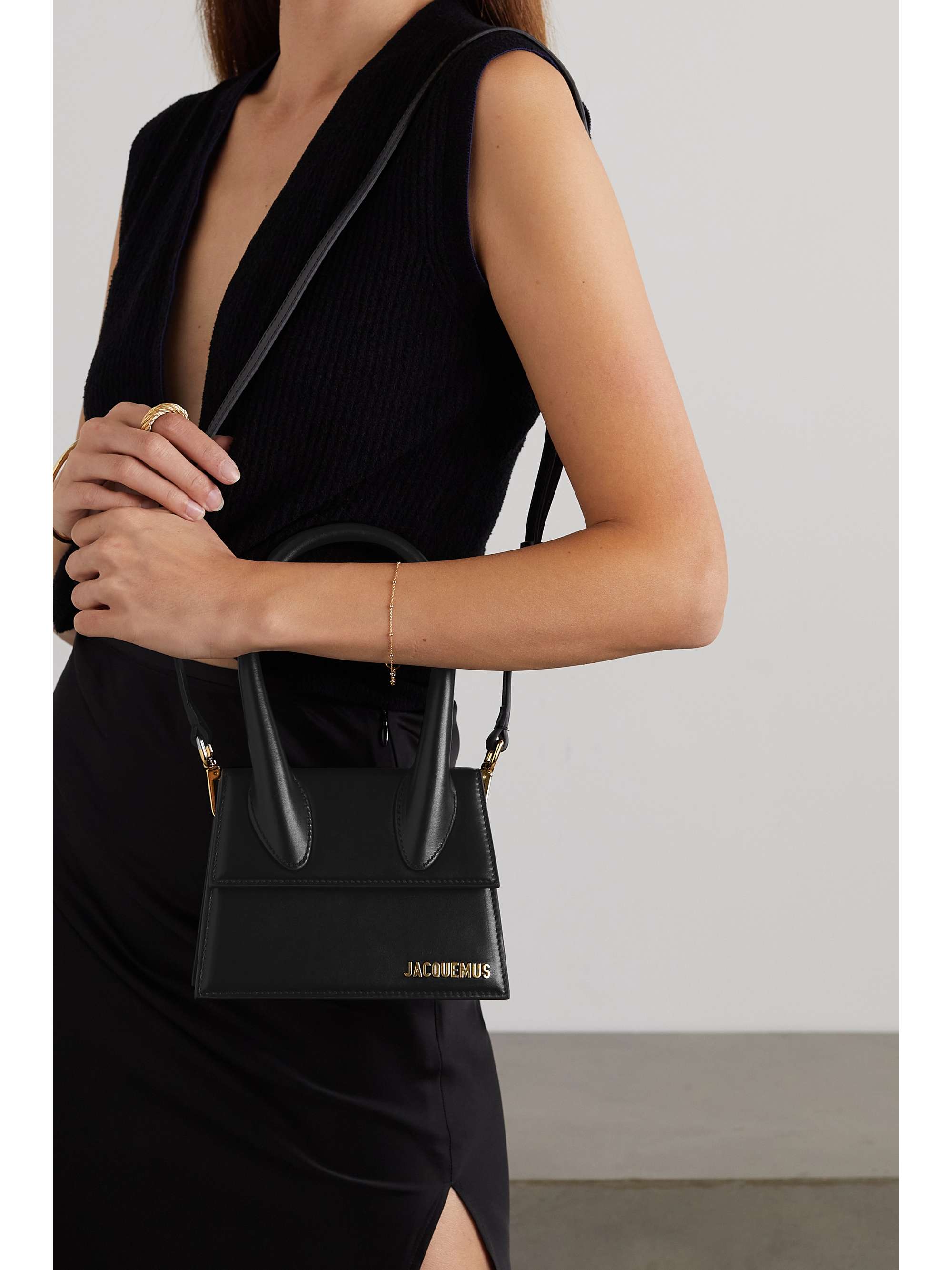 JACQUEMUS Le Chiquito Moyen mini leather tote | NET-A-PORTER