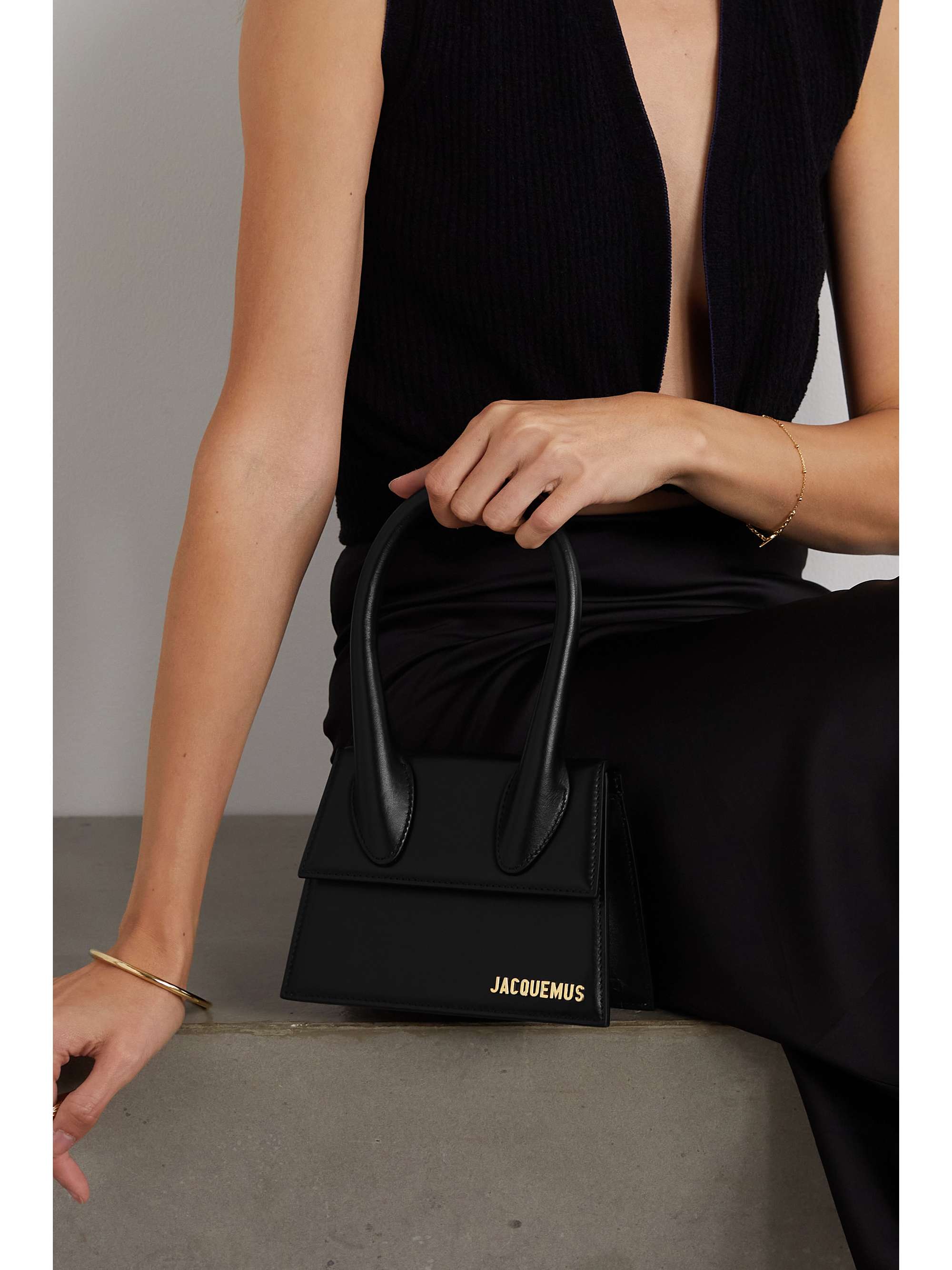 JACQUEMUS Le Chiquito Moyen mini leather tote | NET-A-PORTER