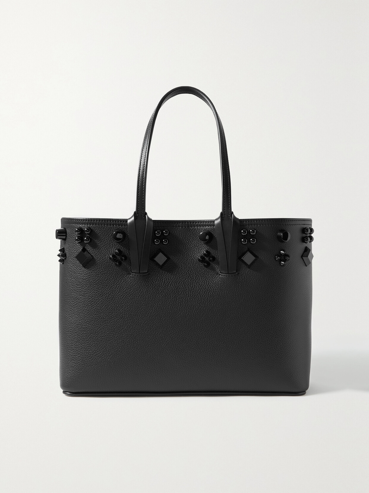 Christian Louboutin Cabata Small Embellished Textured-leather Tote