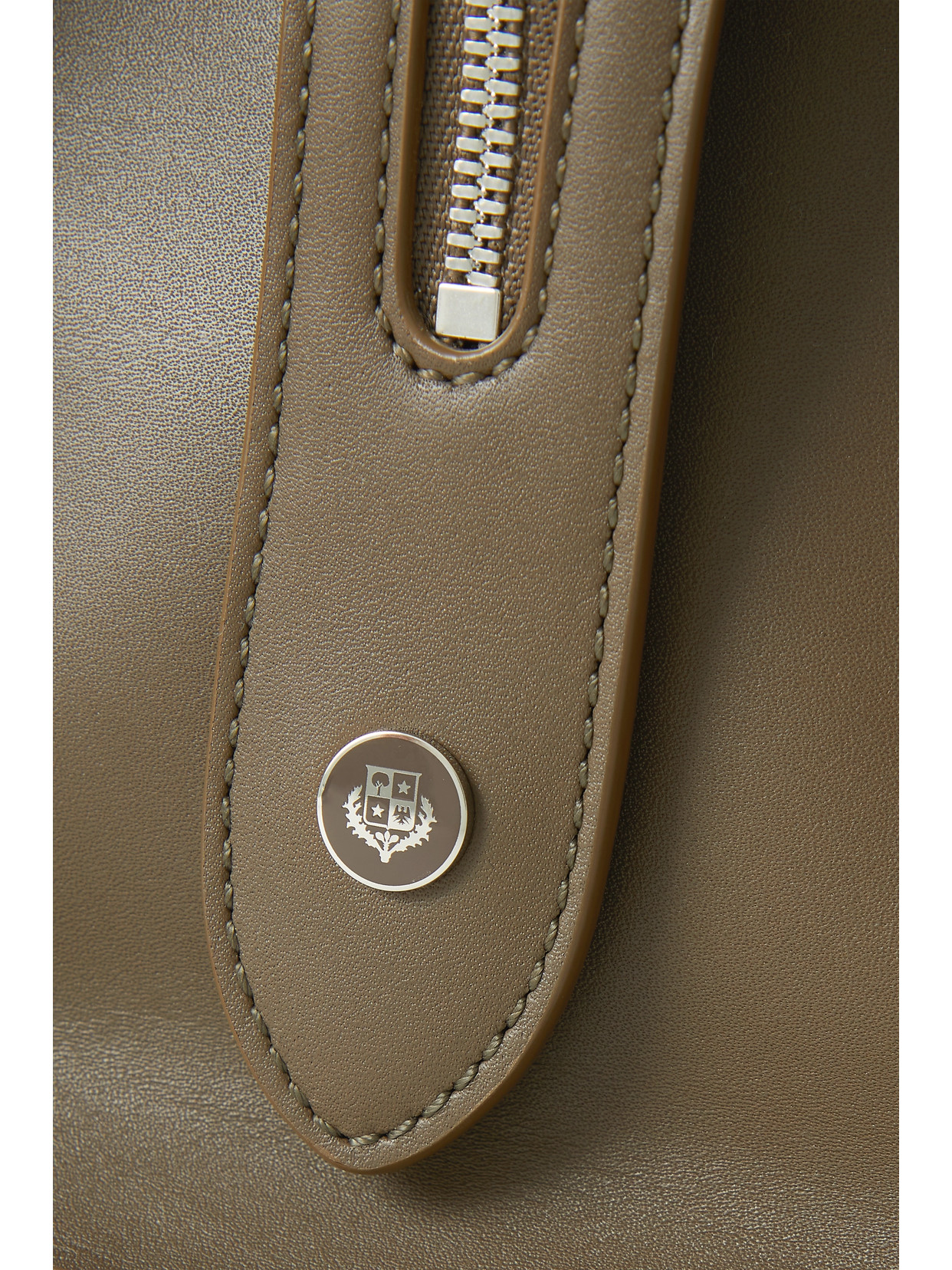 Loro Piana Sesia Medium Leather Tote In Brown