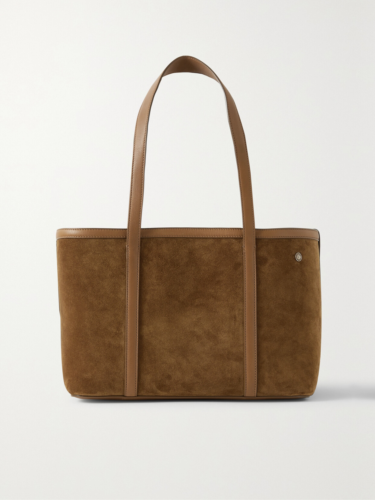 Loro Piana - Carry Everything Small Leather-trimmed Suede Tote - Brown