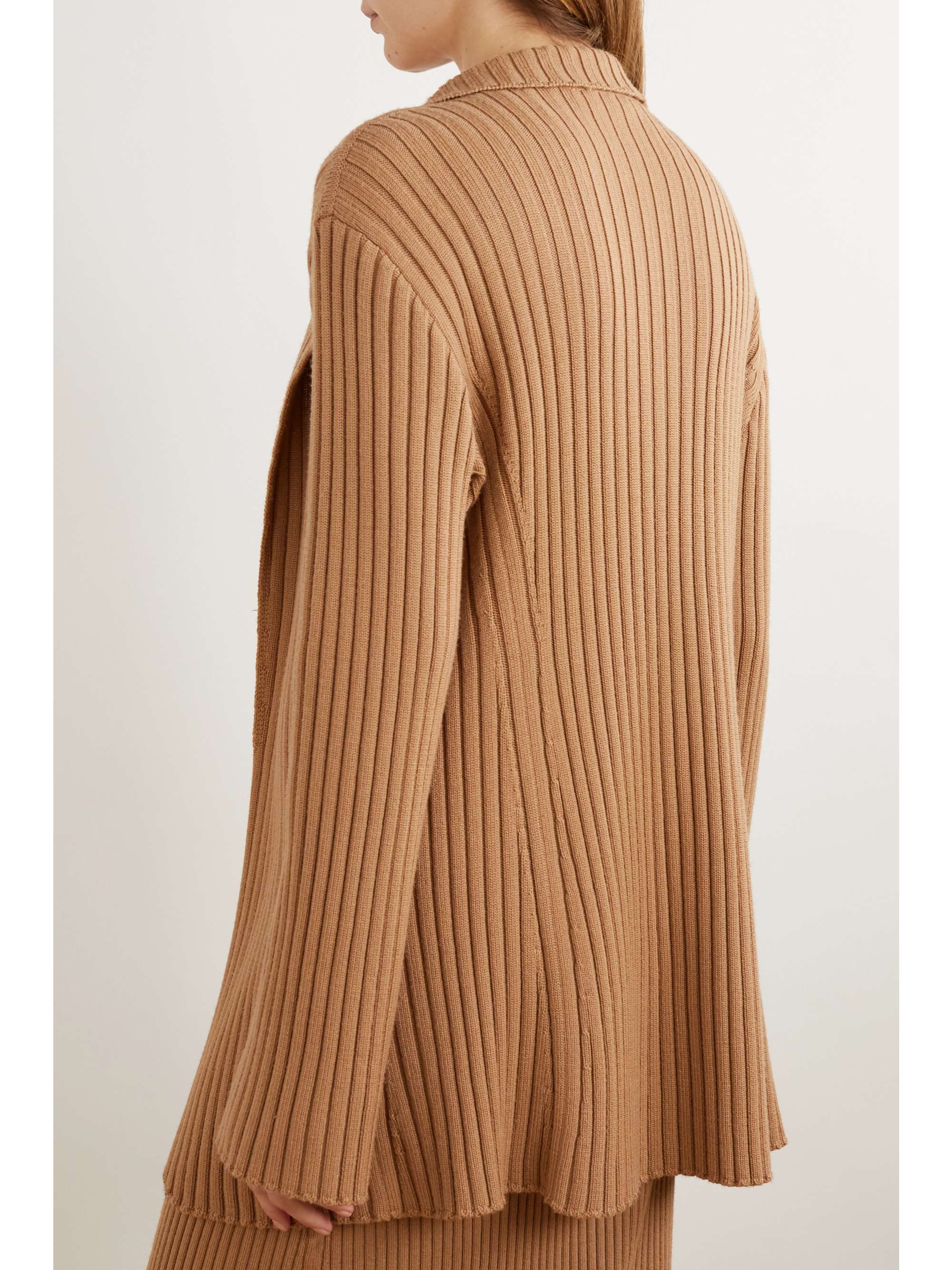 CHLOÉ Ribbed wool and cashmere-blend cardigan