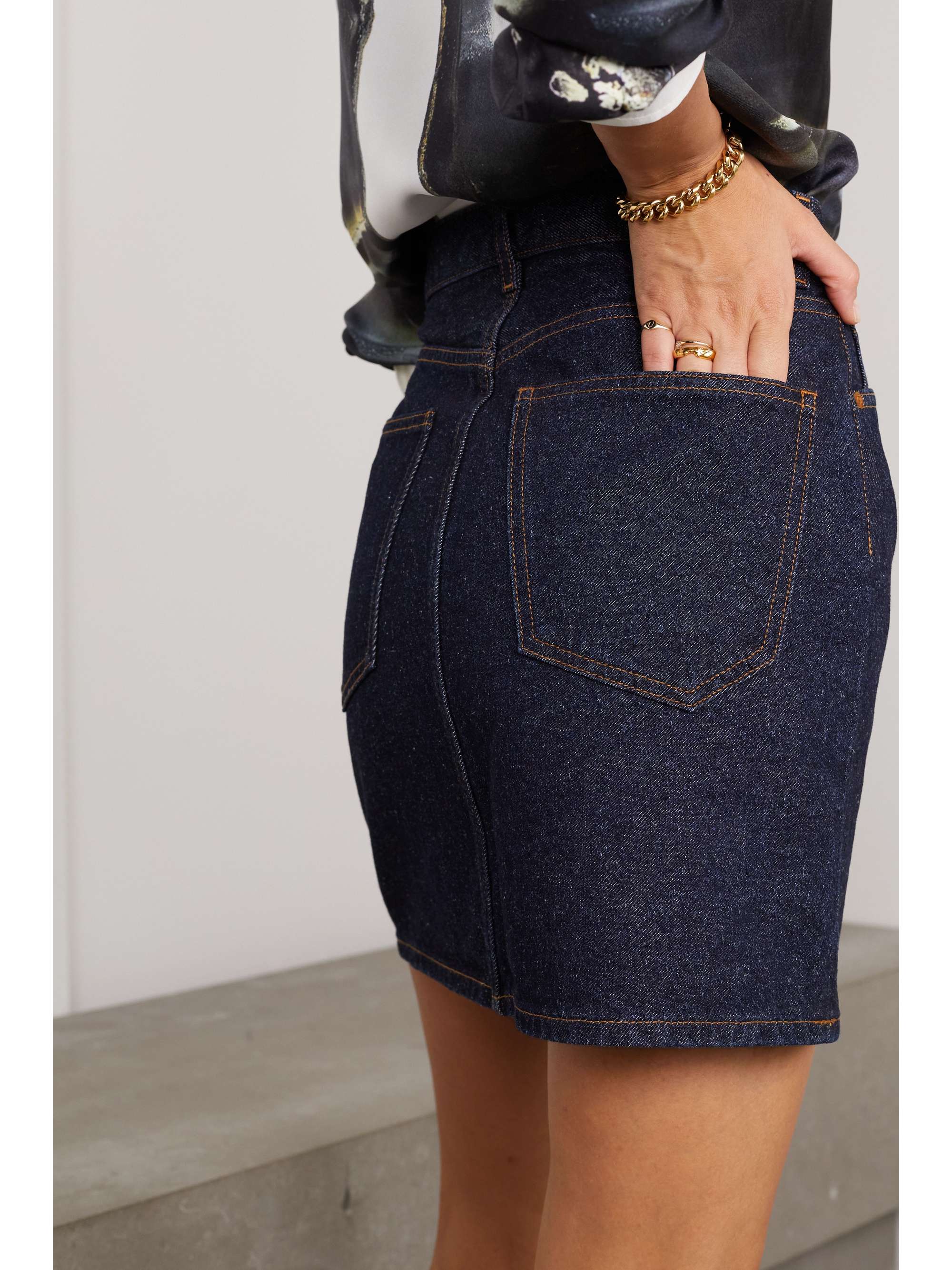 Denim mini skirt | NET-A-PORTER