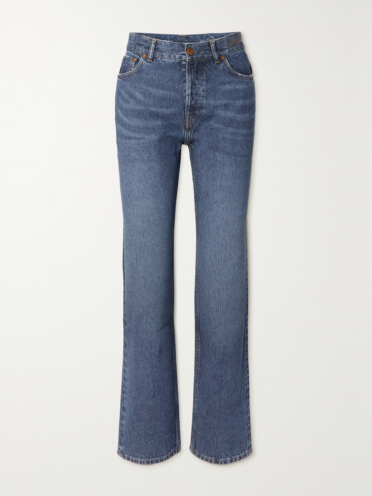 Chloé High-rise Straight-leg Jeans In Blue