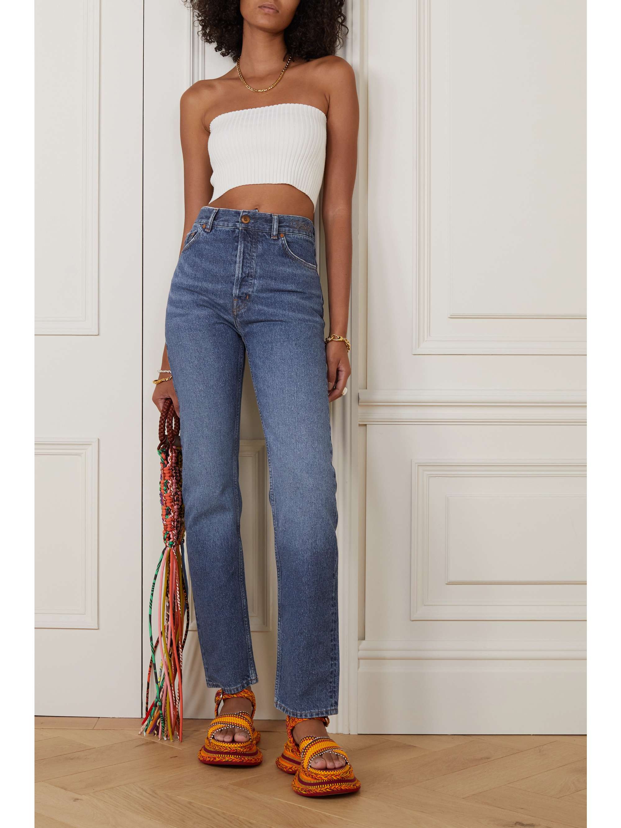 CHLOÉ High-rise straight-leg jeans | NET-A-PORTER