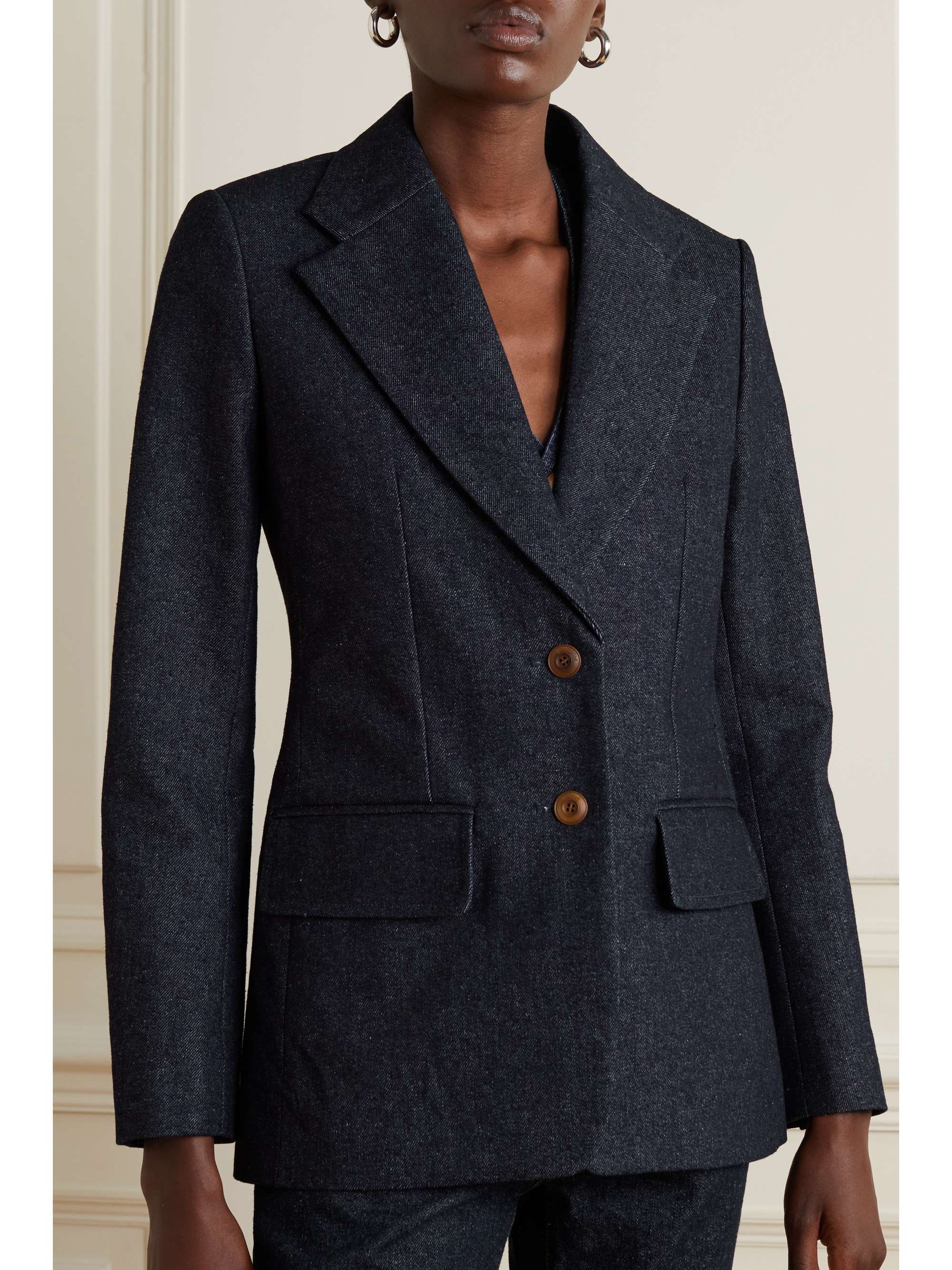 demin blazer