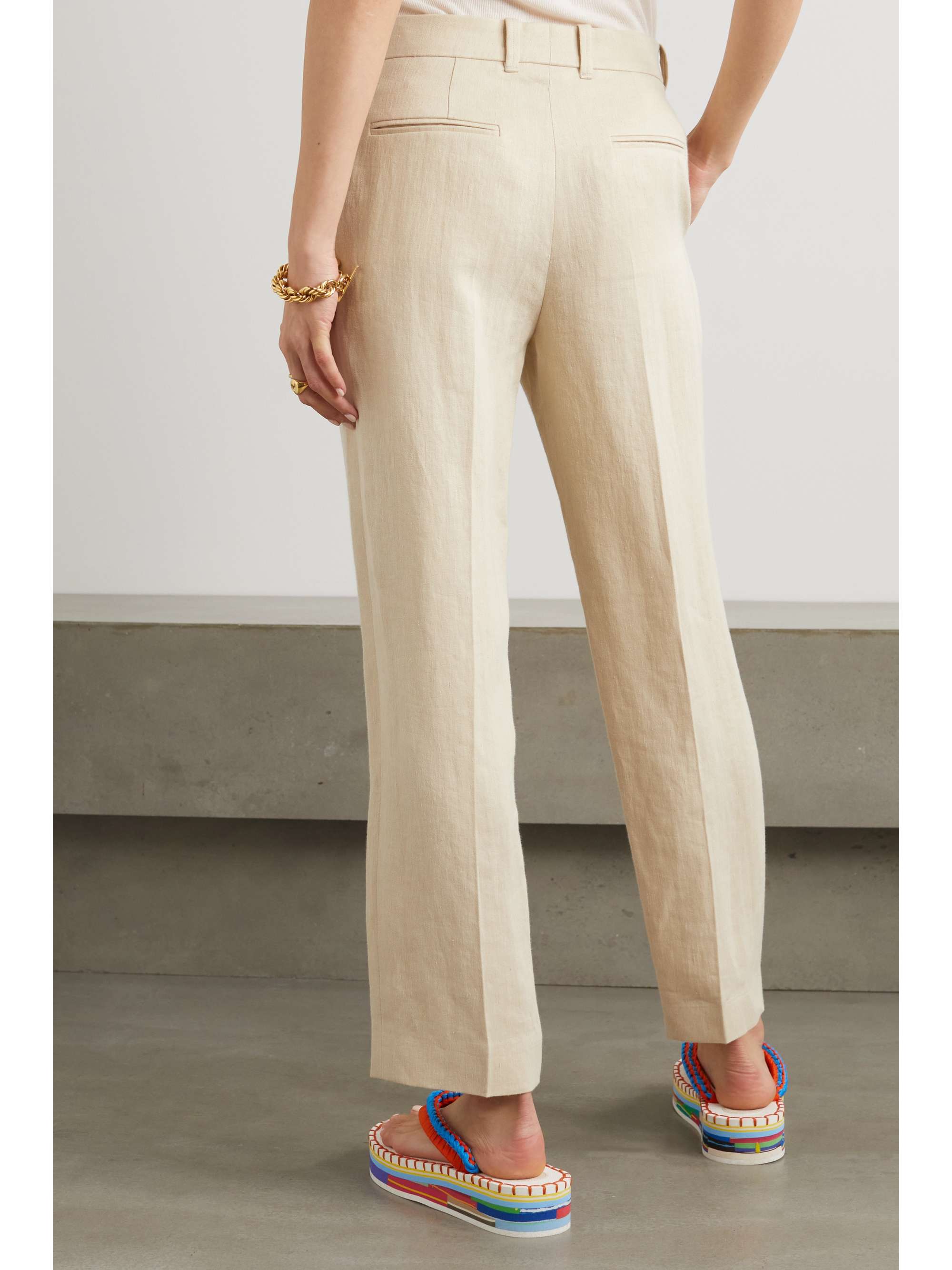 CHLOÉ Linen tapered pants