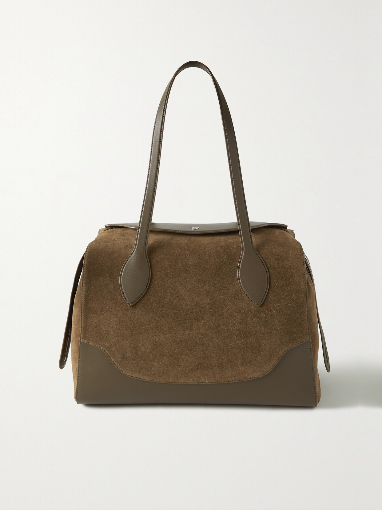 Loro Piana - Sesia Happy Day Xl Leather-trimmed Suede Tote - Brown