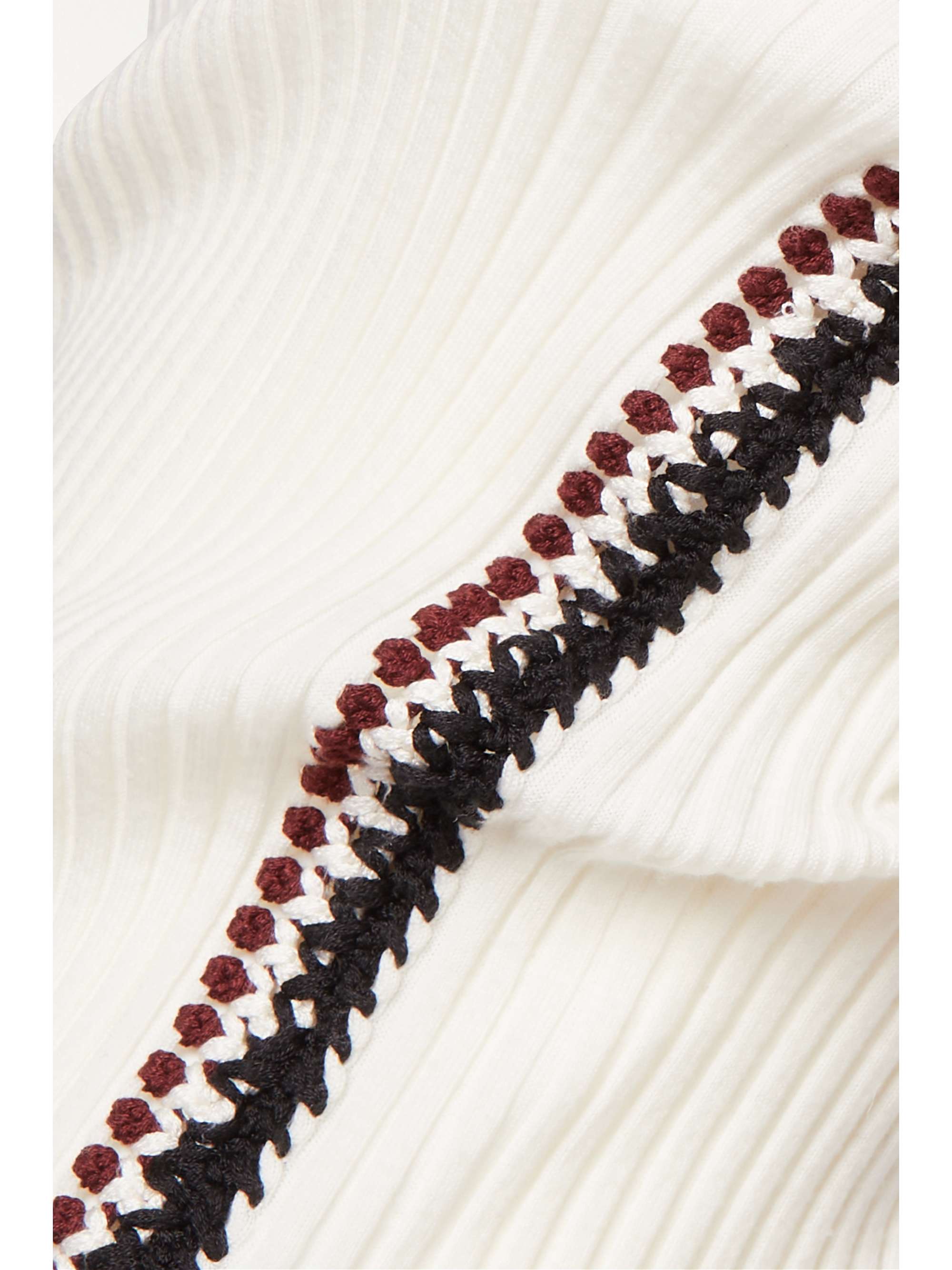 CHLOÉ Crocheted ribbed wool sweater