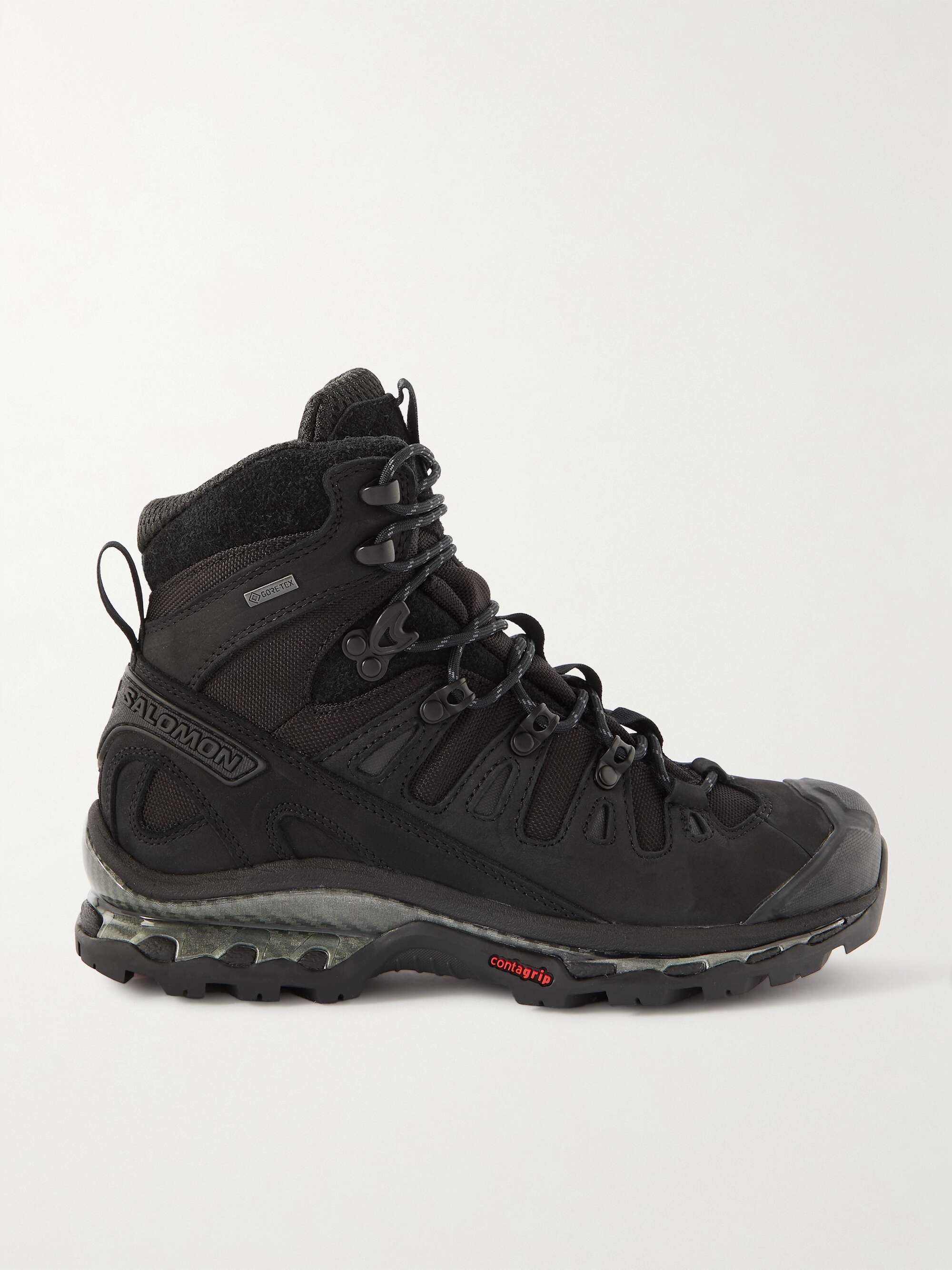 SALOMON Quest GTX Advanced leather and suede-trimmed GORE-TEX ankle boots