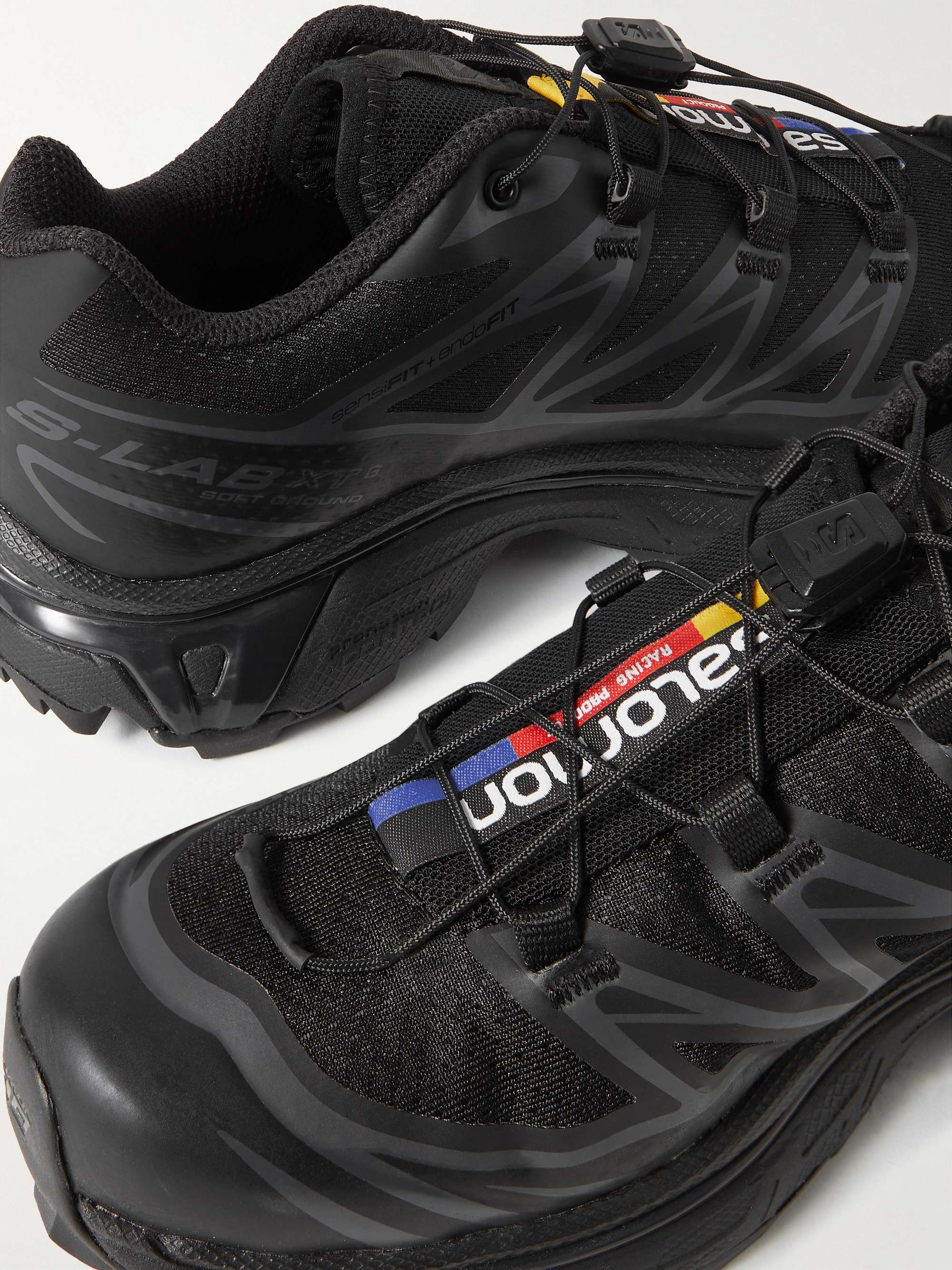 SALOMON XT-6 rubber-trimmed mesh sneakers