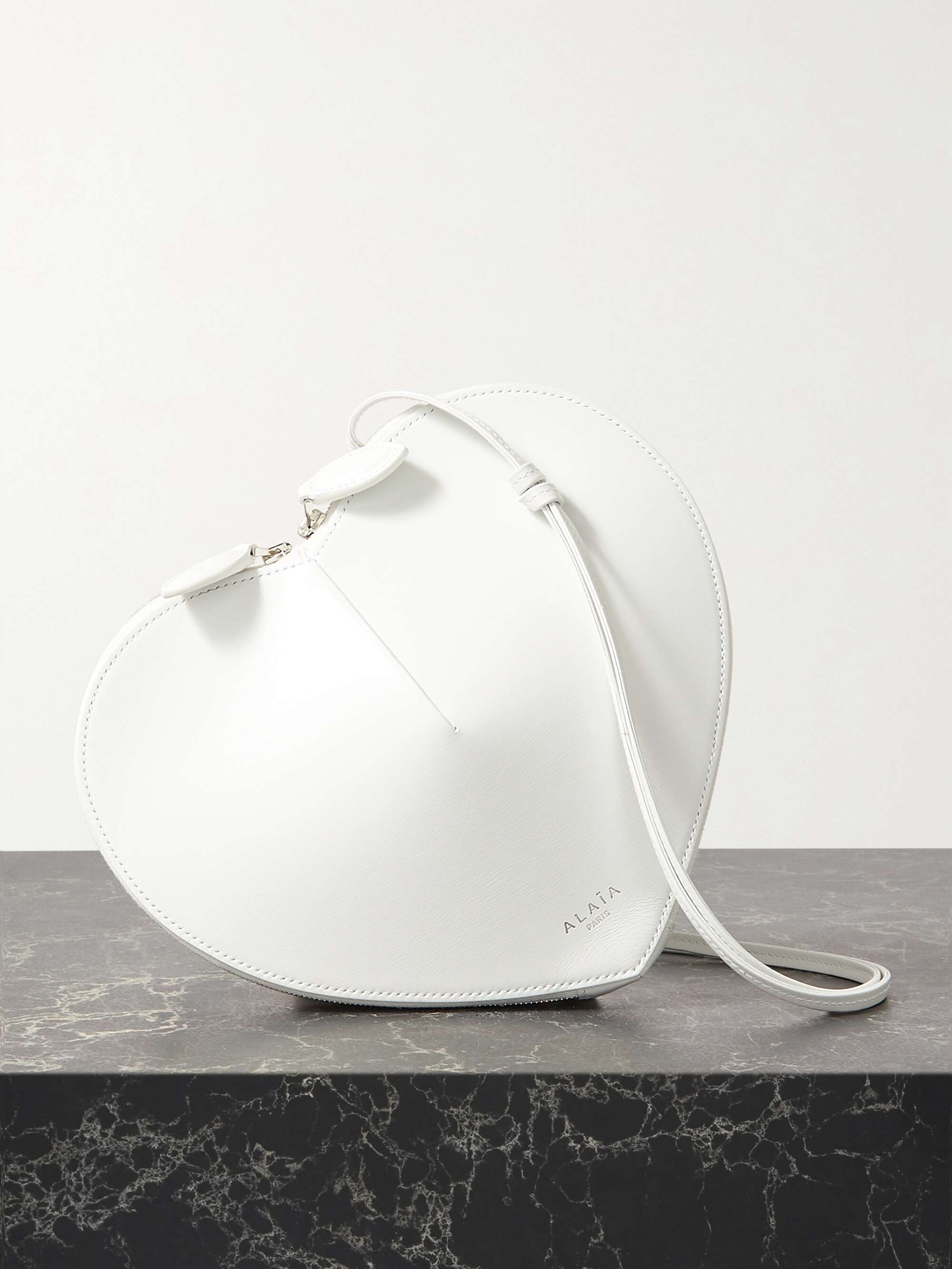 White Leather Shoulder Bag