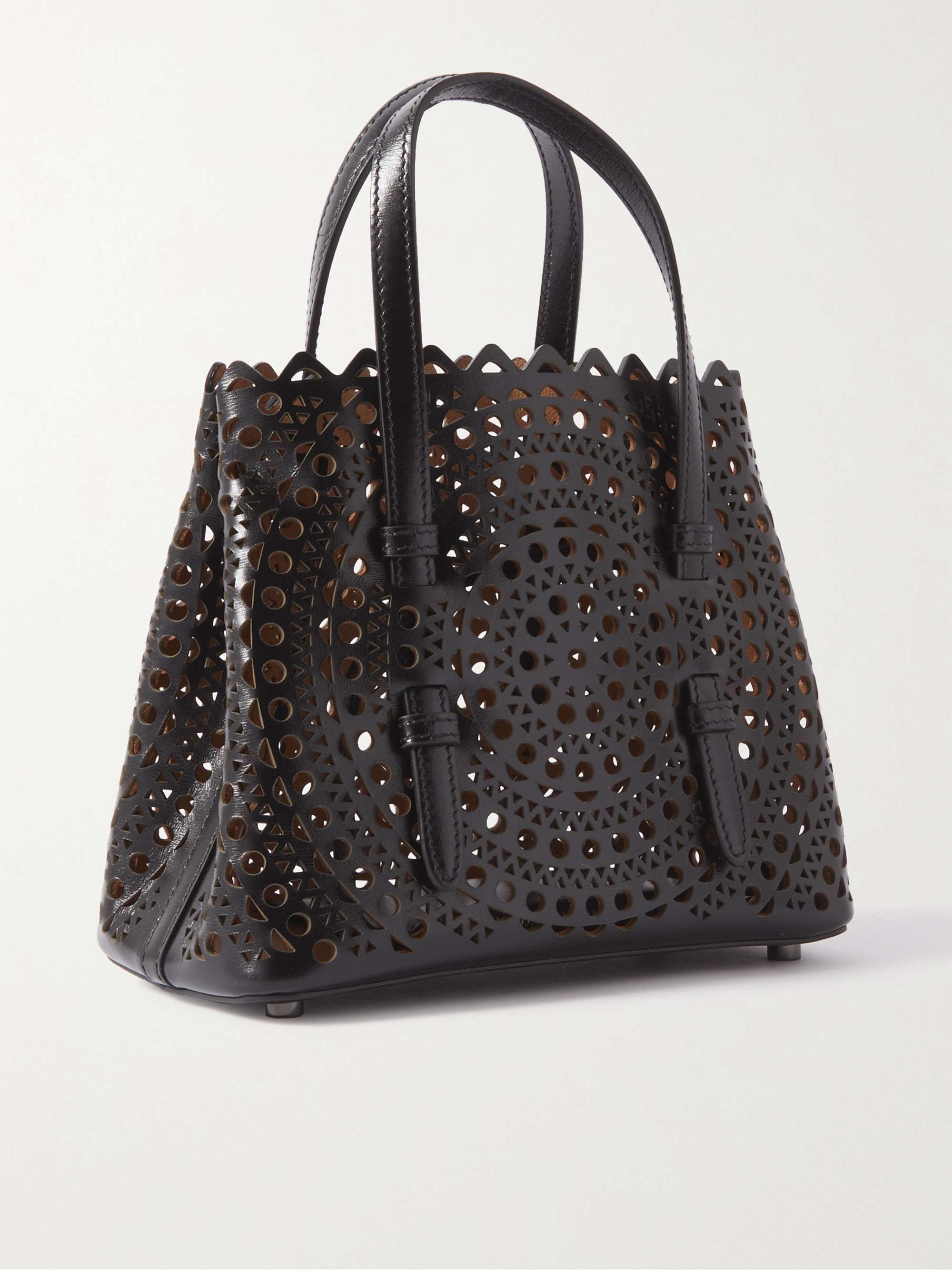 ALAÏA Mina 20 Tote aus lasergeschnittenem Leder