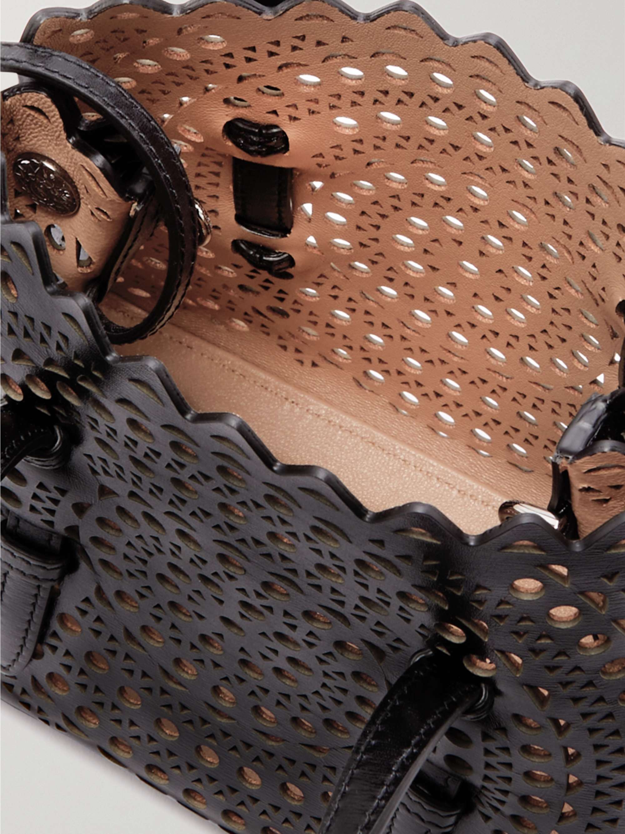 ALAÏA Mina 20 Tote aus lasergeschnittenem Leder