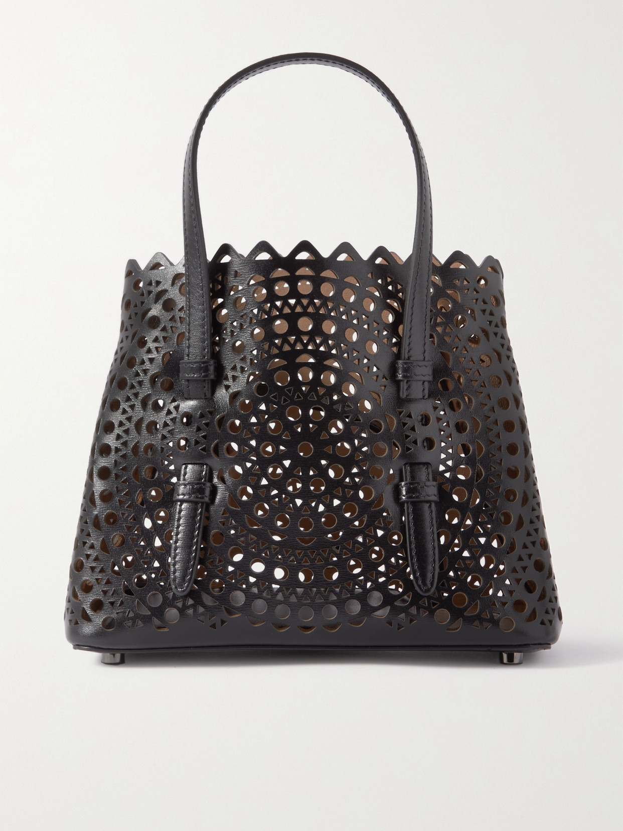 ALAÏA MINA 20 LEATHER TOTE