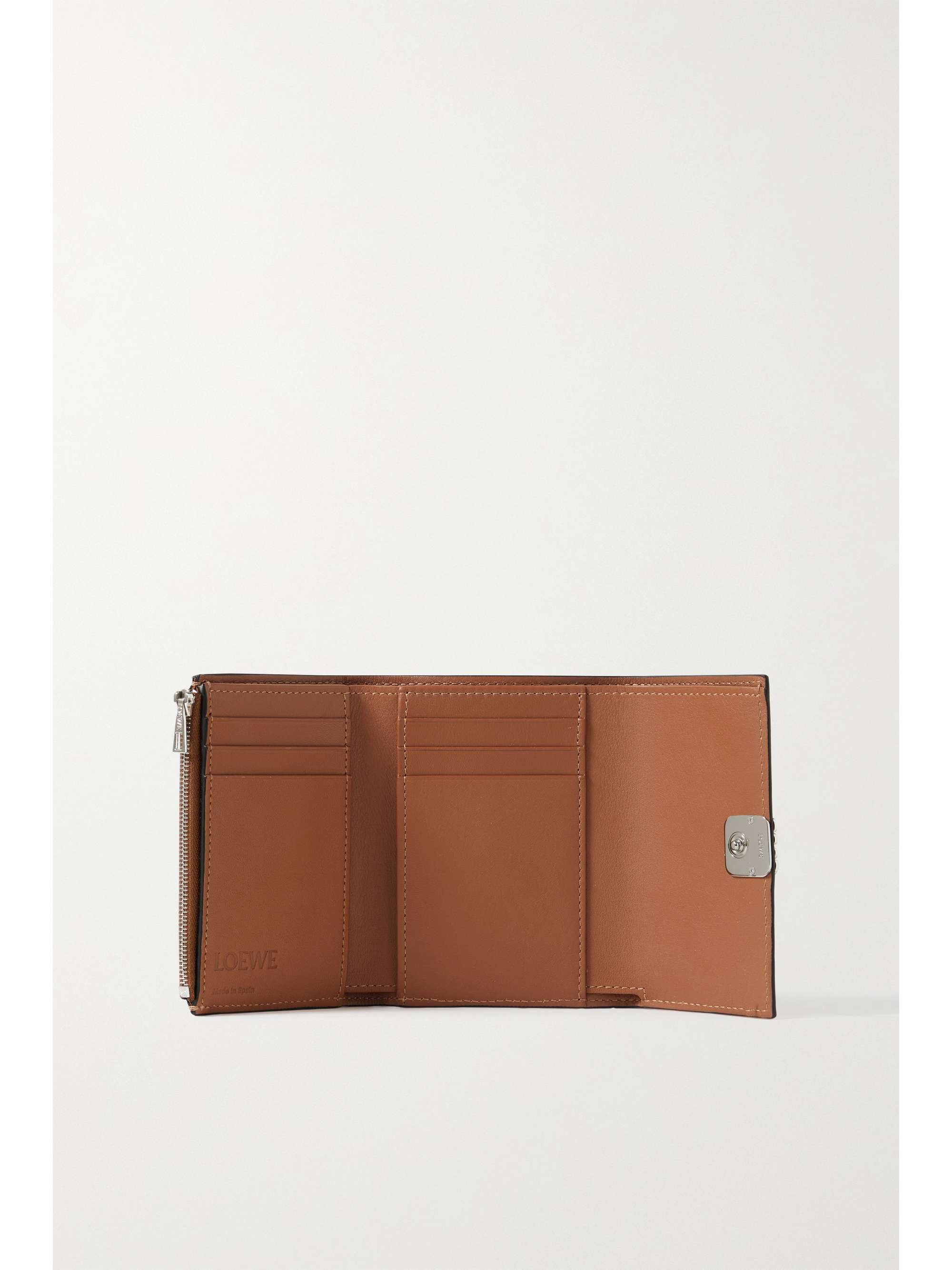 LOEWE Anagram textured-leather wallet | NET-A-PORTER