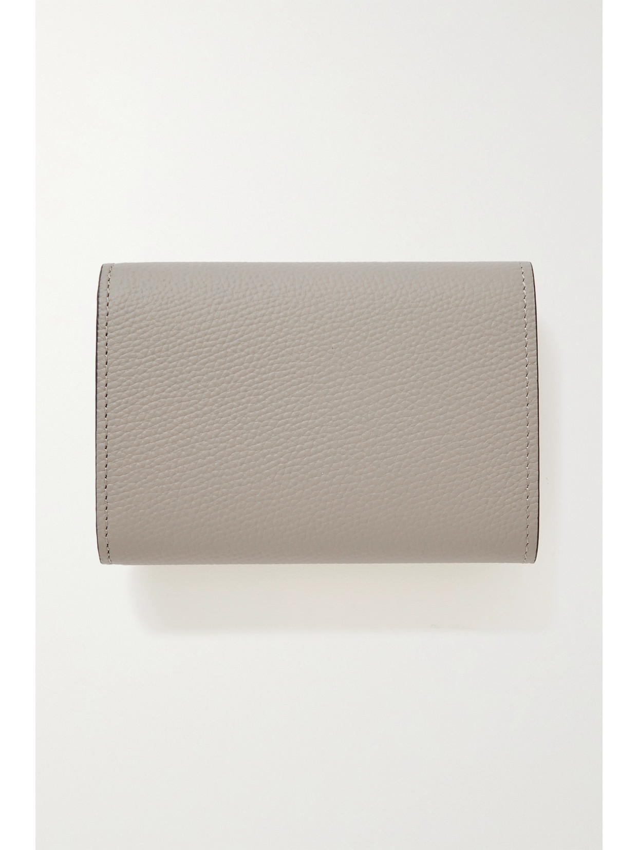 Shop Loewe Anagram Textured-leather Wallet In Neutrals