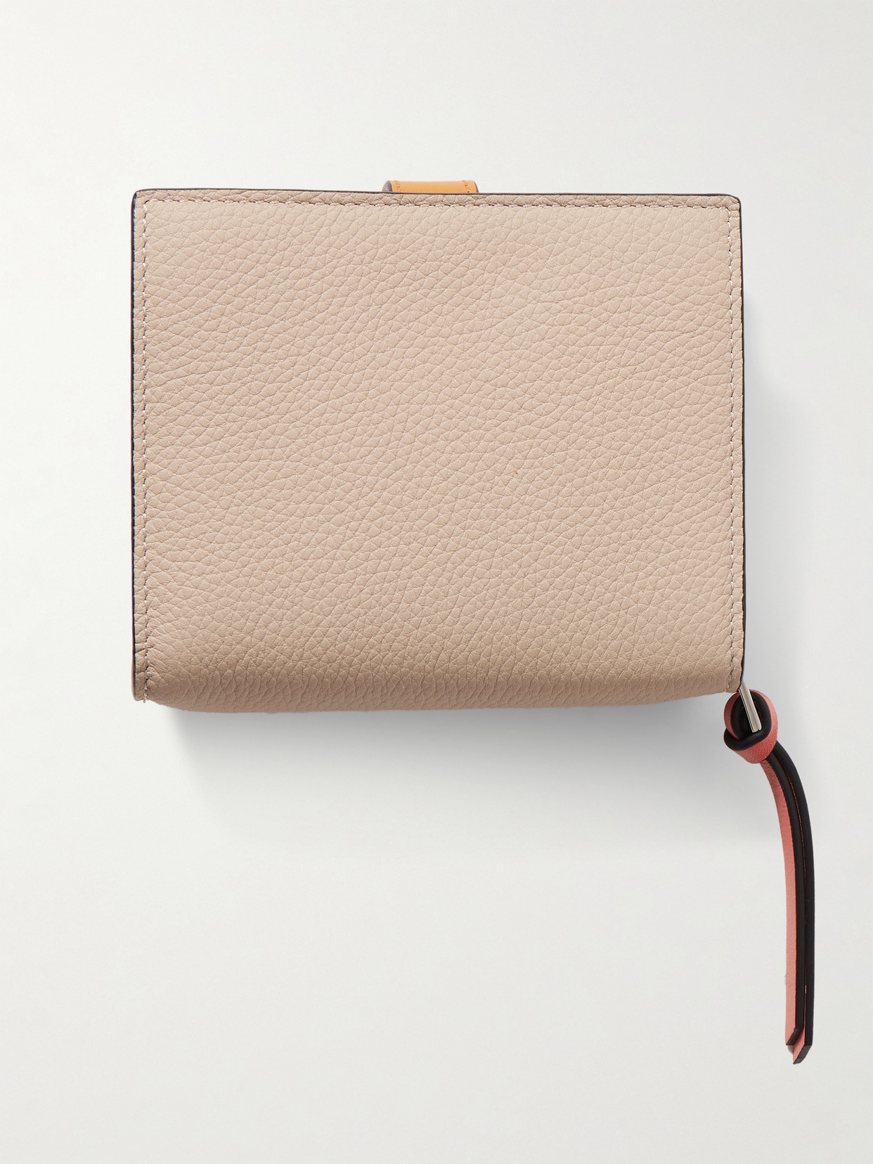 Loewe Two-tone Leather Wallet In Neutrals