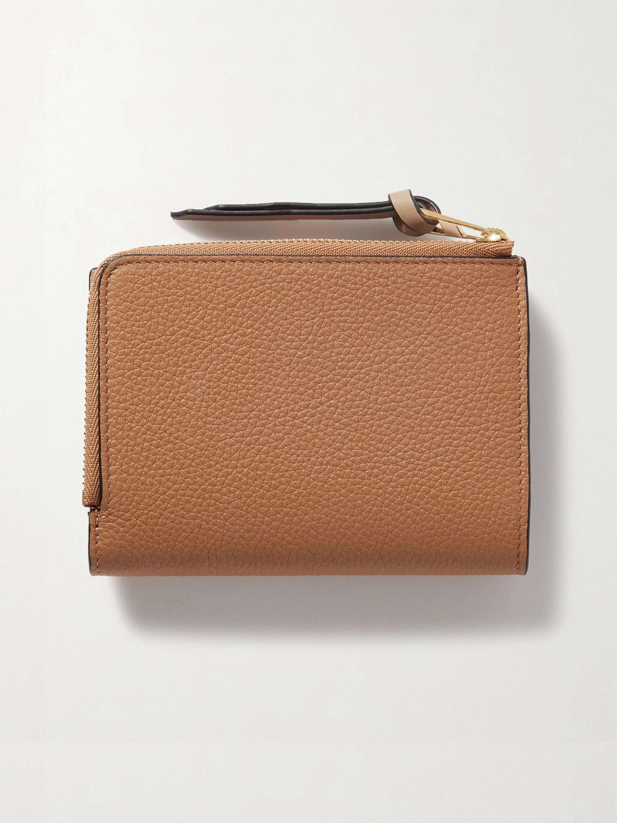 LOEWE Two-tone textured-leather wallet