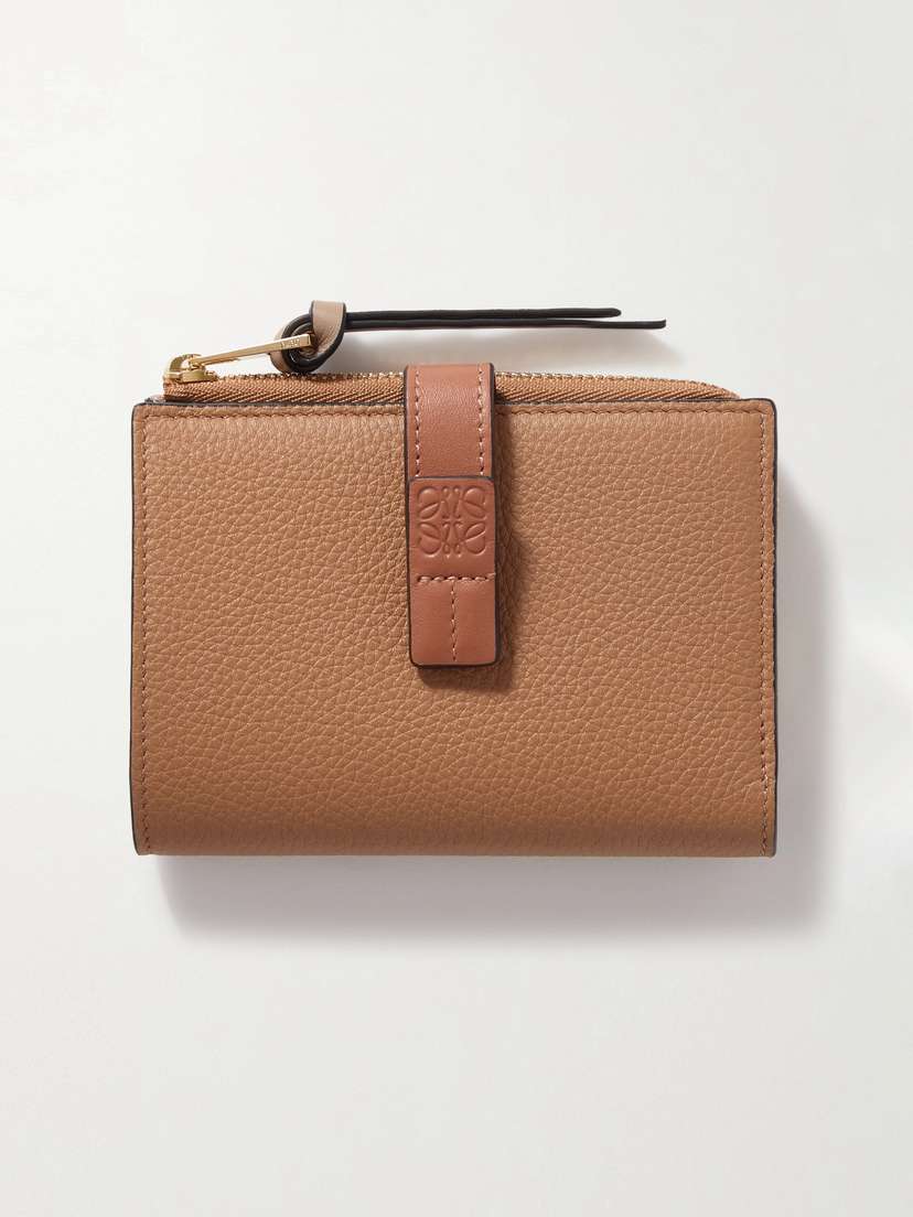 Loewe Two-tone Textured-leather Wallet