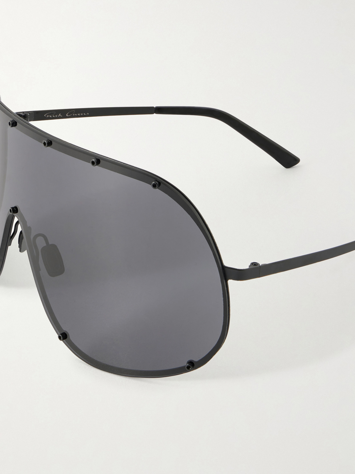 Shield Aviator-Style Acetate Sunglasses