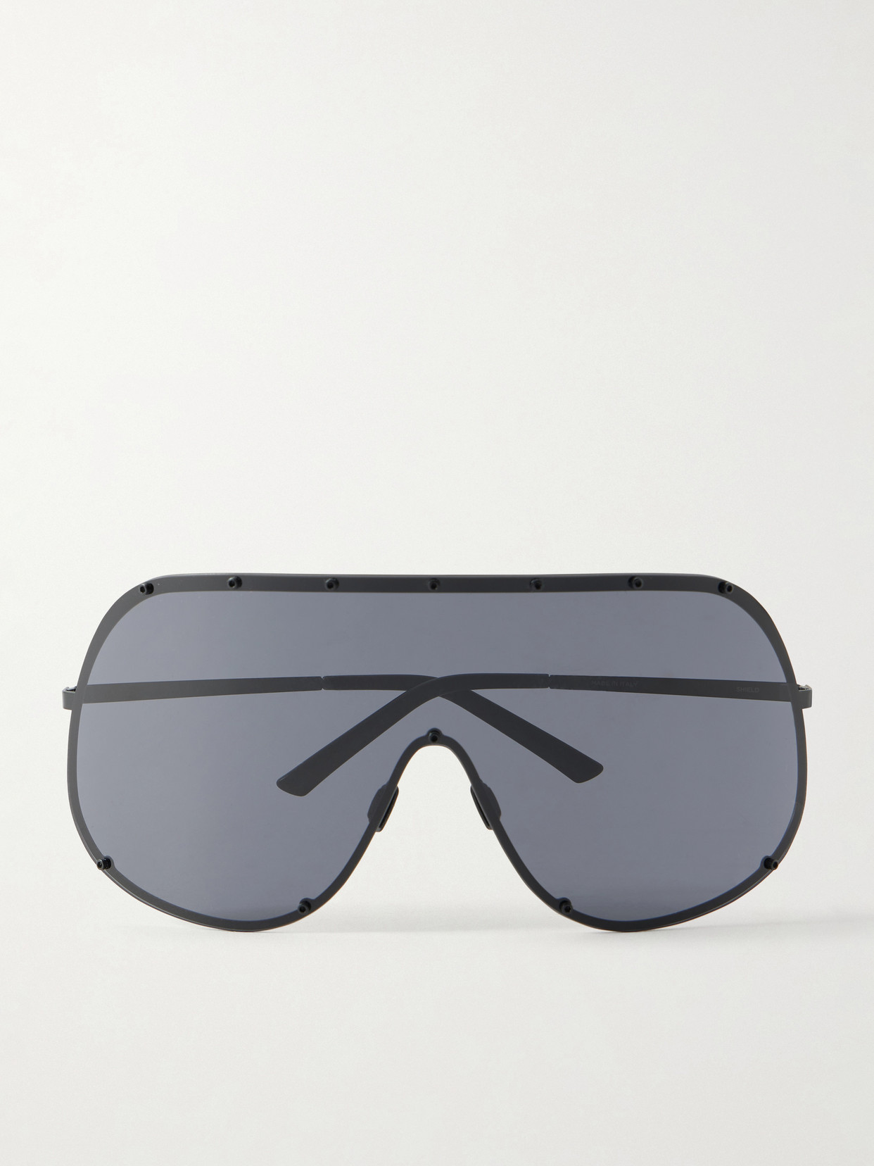 Rick Owens Shield Aviator-style Acetate Sunglasses In Blue