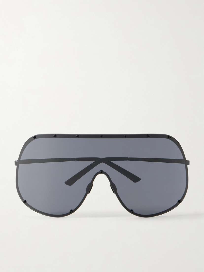 Rick Owens Shield Aviator-style Acetate Sunglasses