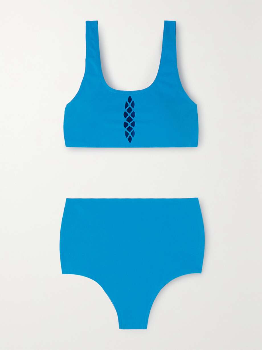 ALAÏA Lasercut bikini NETAPORTER
