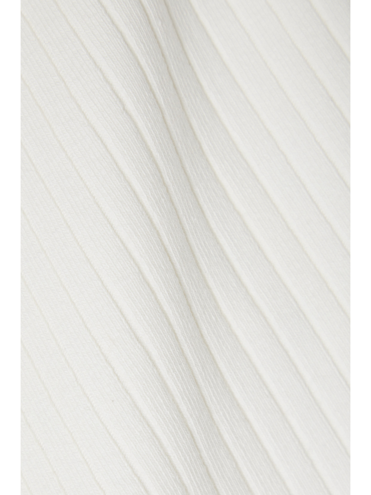 Cropped Ribbed Stretch-Cotton Halterneck Top