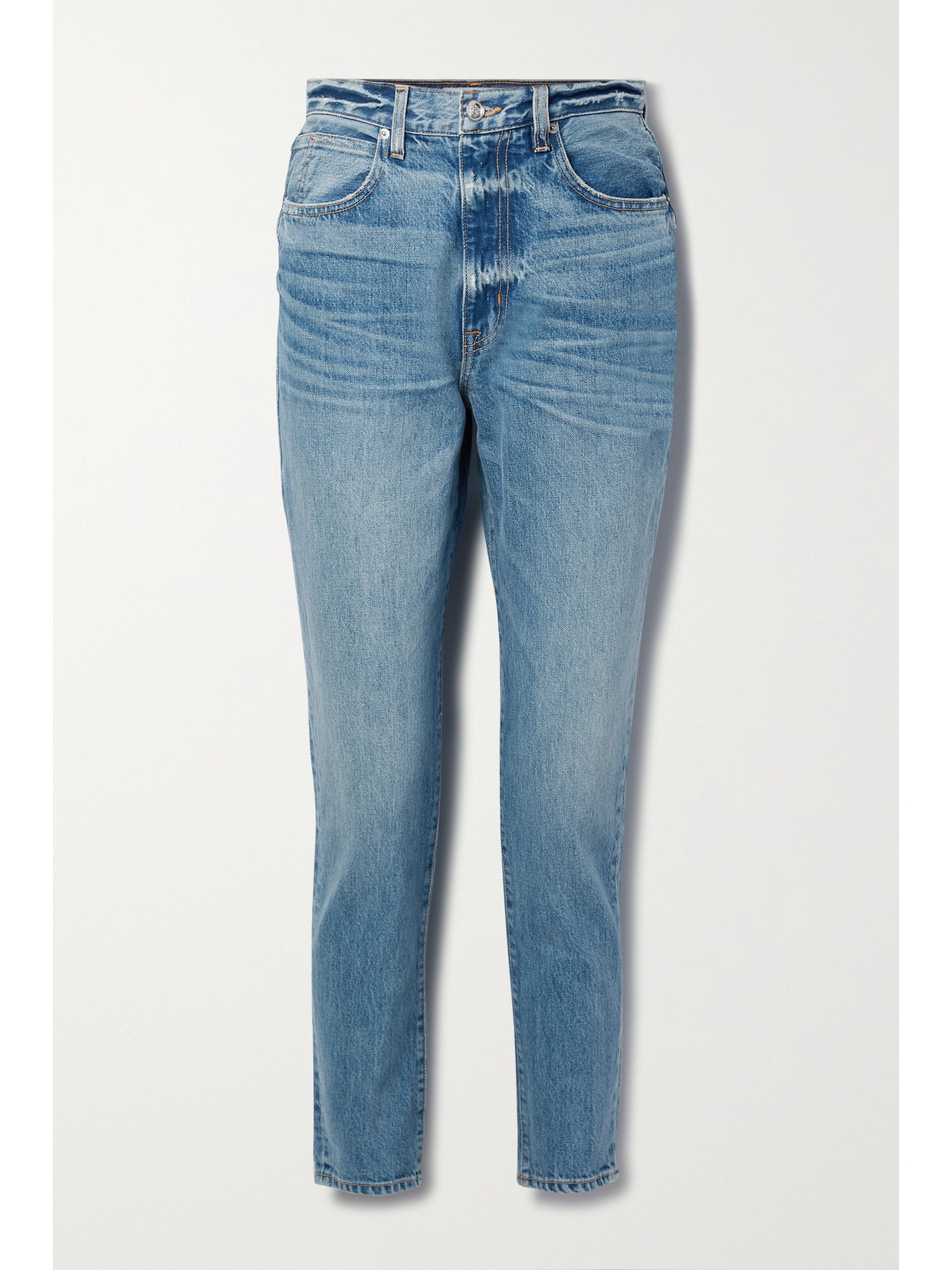 SLVRLAKE - + Net Sustain Beatnik High-rise Slim-leg Organic Jeans - Blue