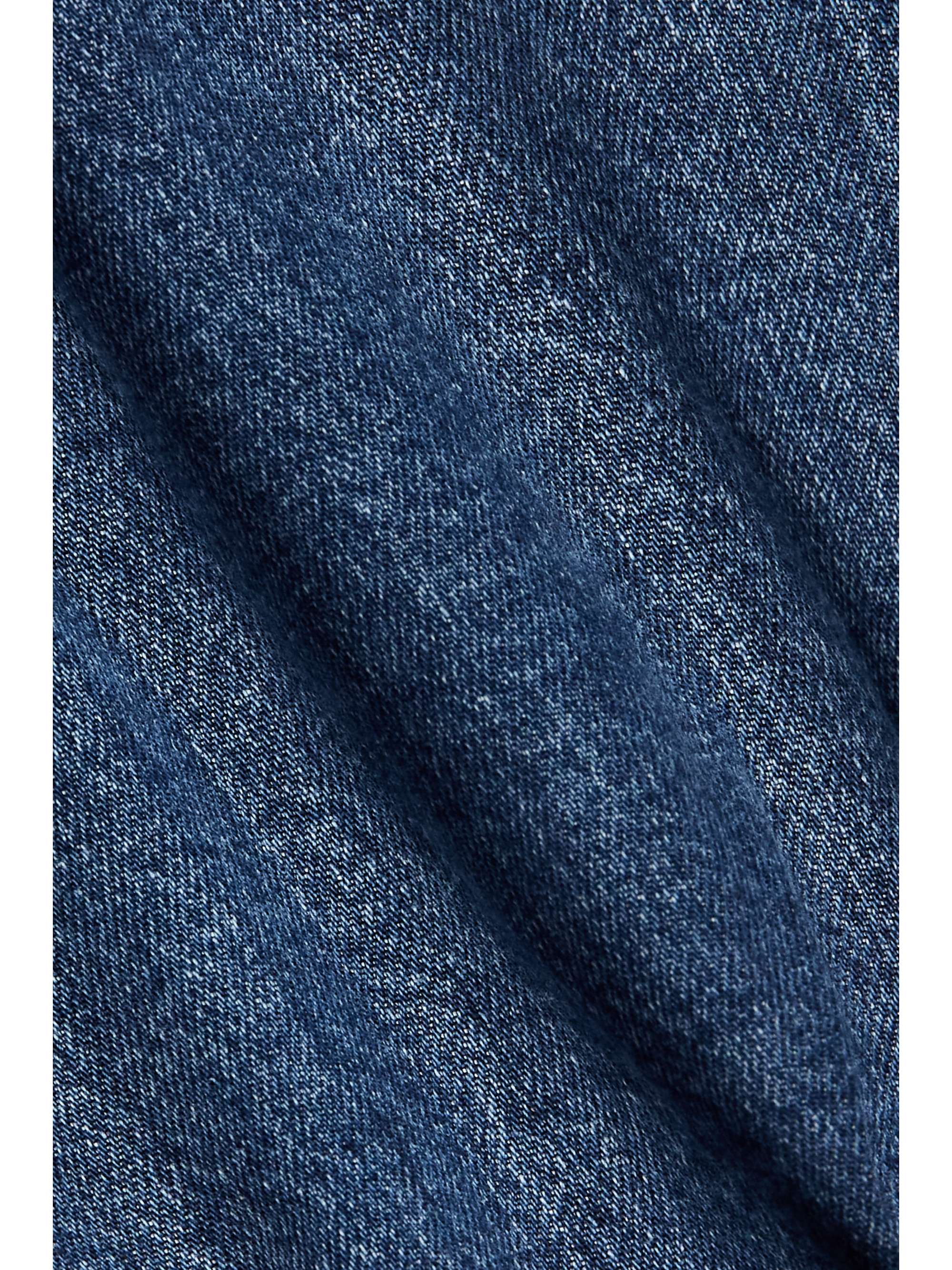 ALAÏA Hooded denim and stretch-knit thong bodysuit