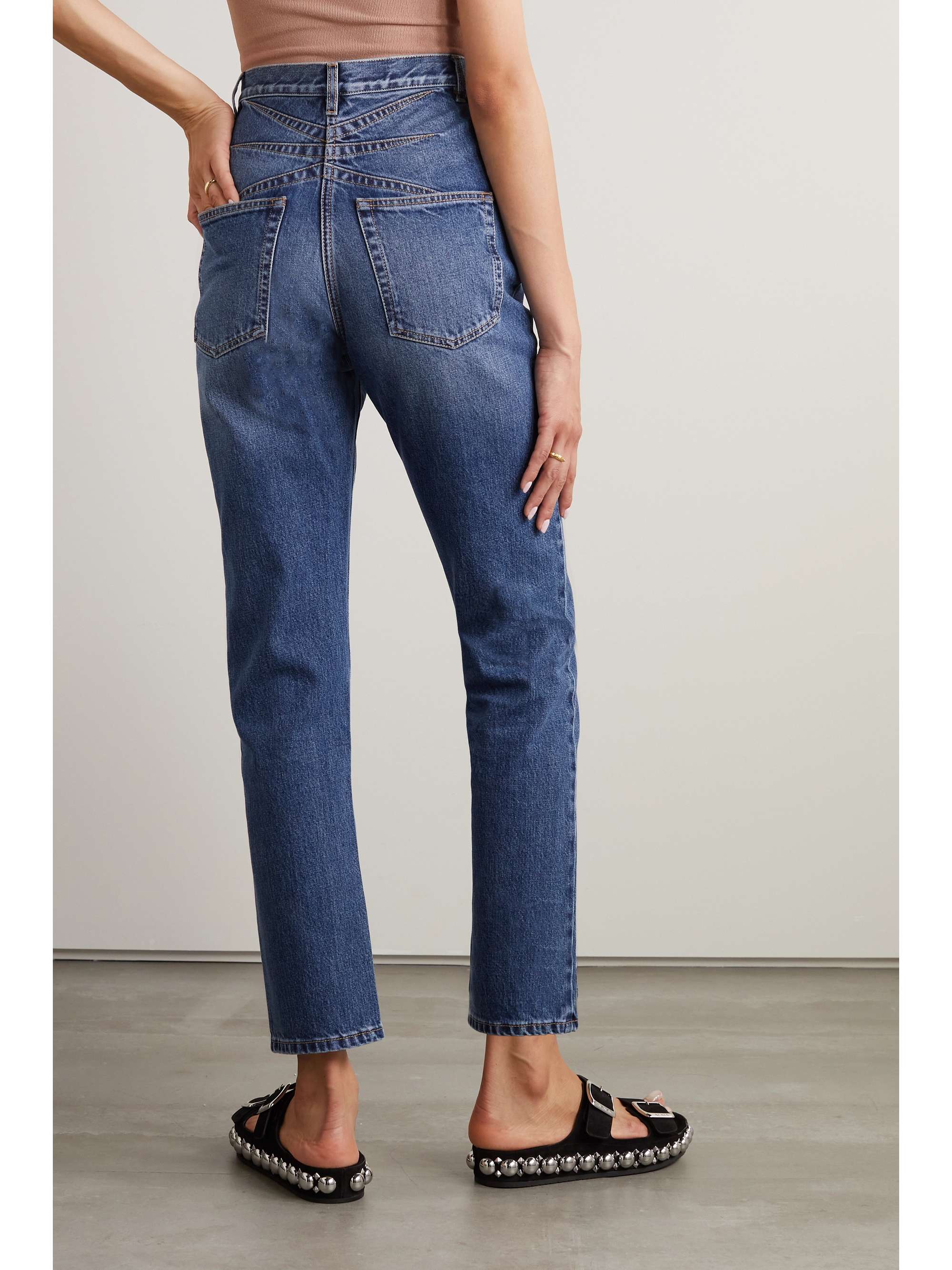 ALAÏA High-rise straight-leg jeans