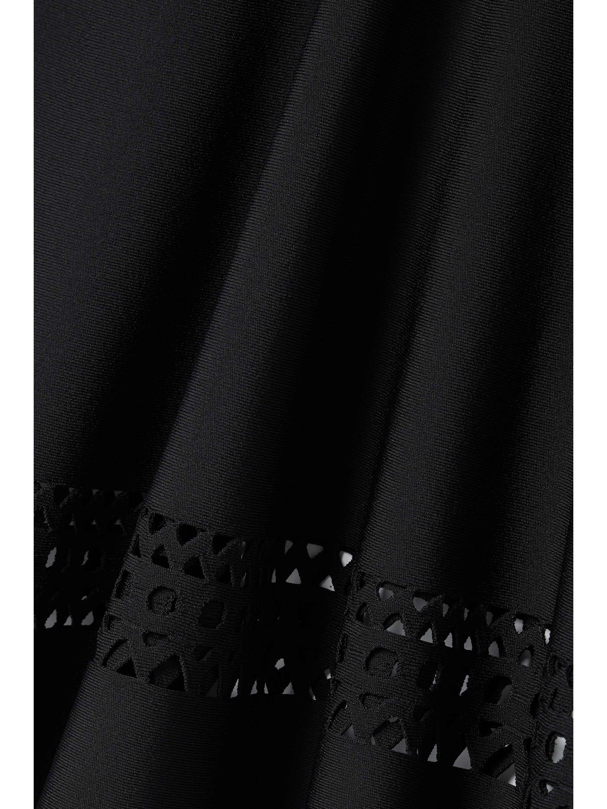 ALAÏA Vienne laser-cut stretch-knit mini skirt