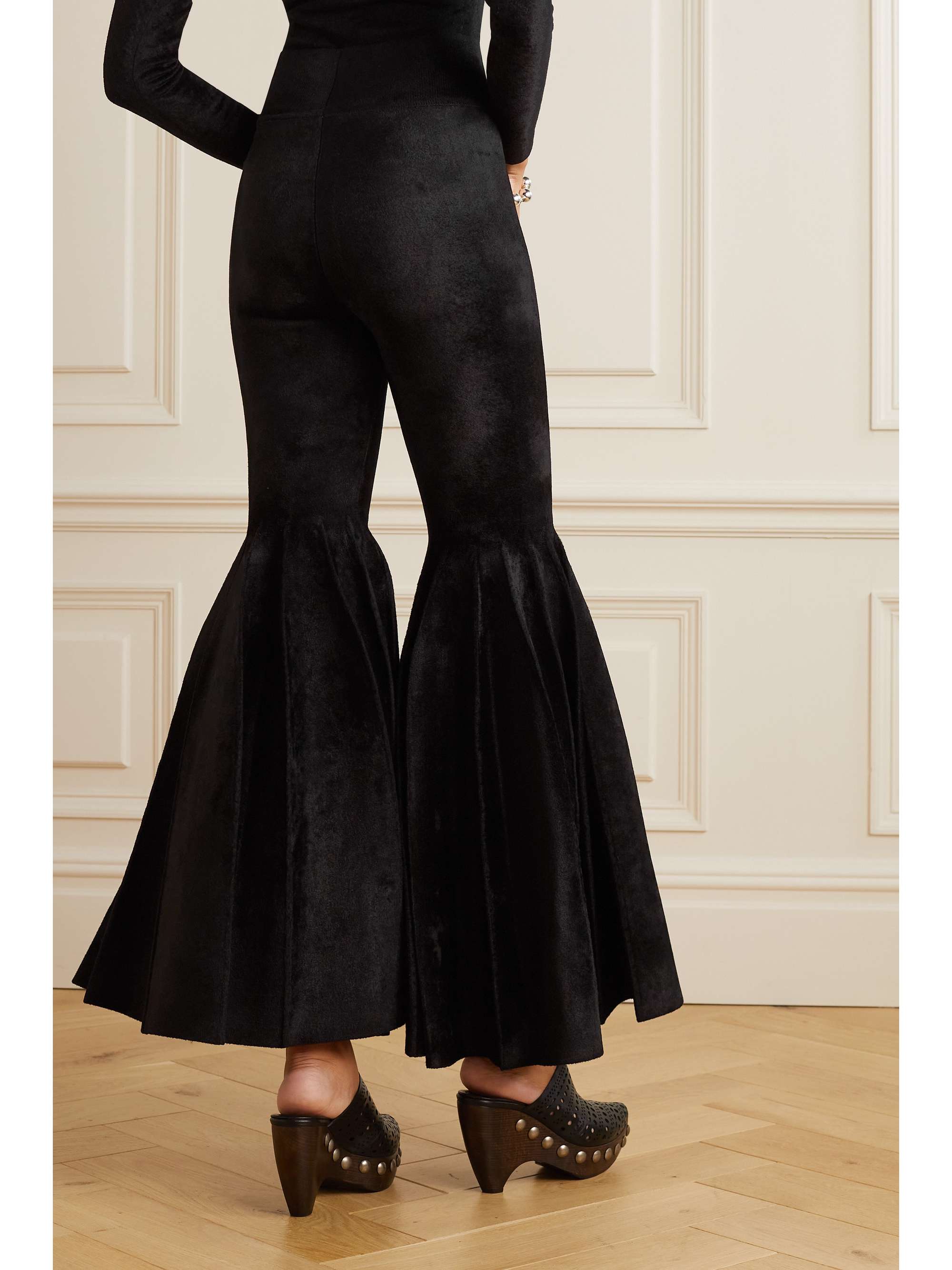 ALAÏA Velvet flared pants