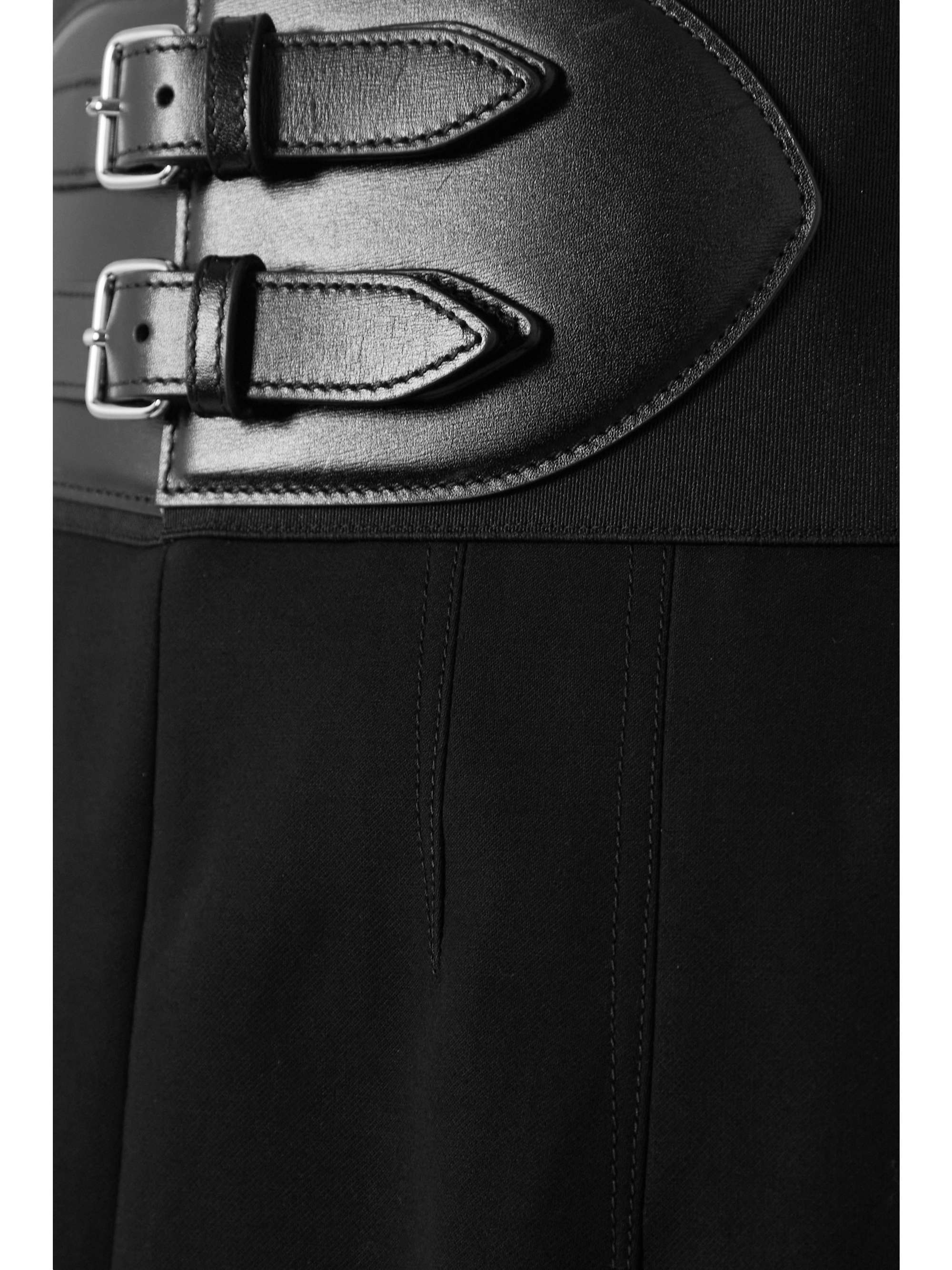 ALAÏA Belted cotton wide-leg pants