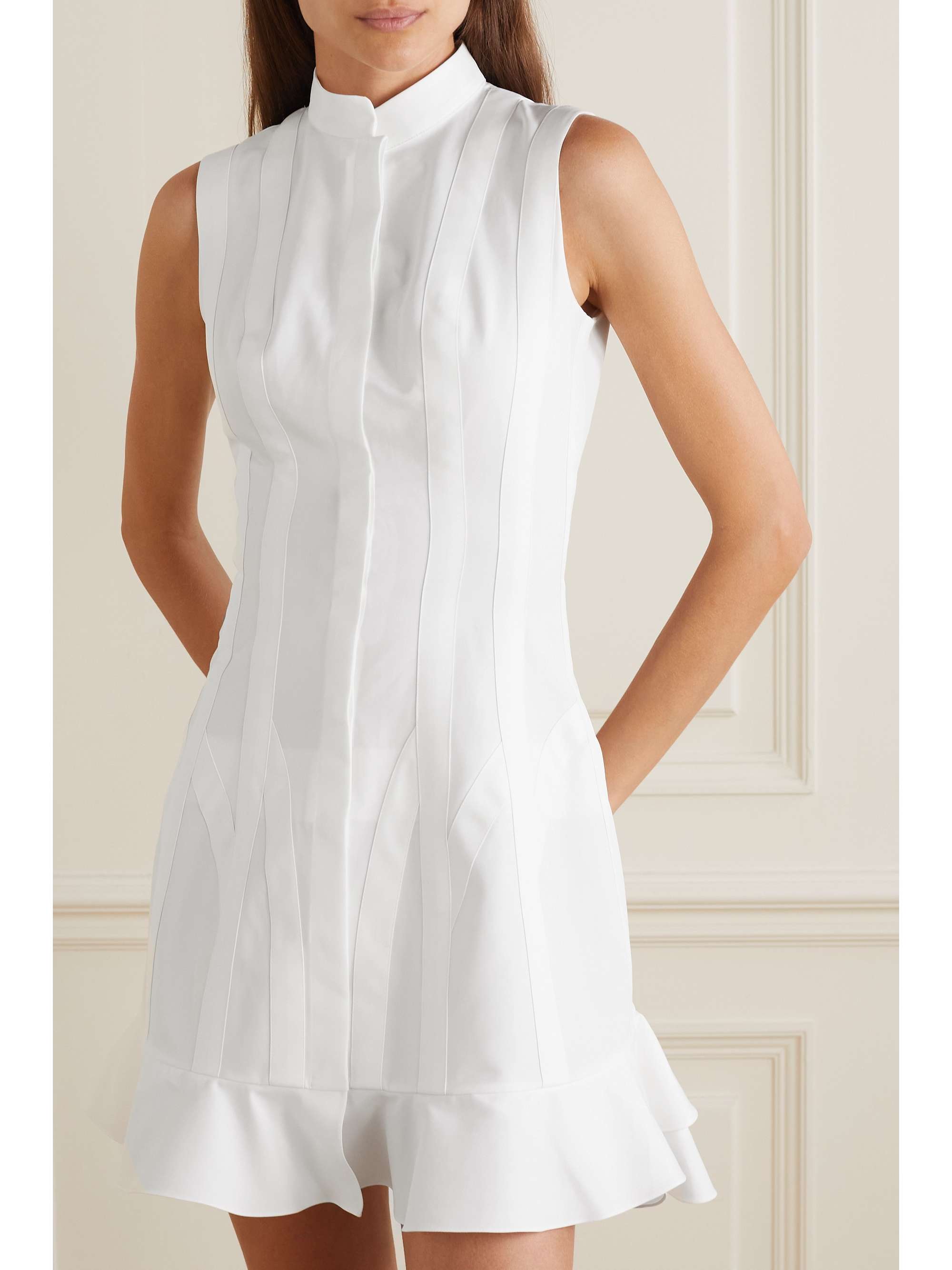 cotton-poplin mini dress 