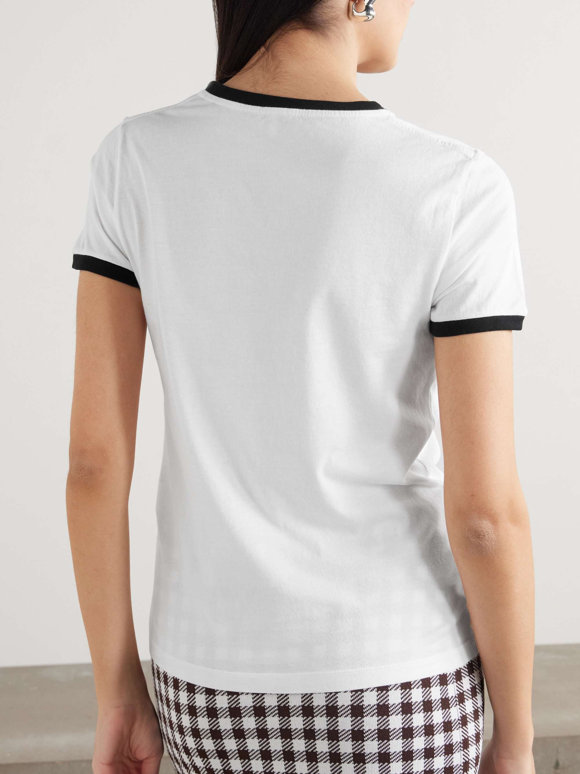LOEWE Anagram 刺绣纯棉平纹布 T 恤
