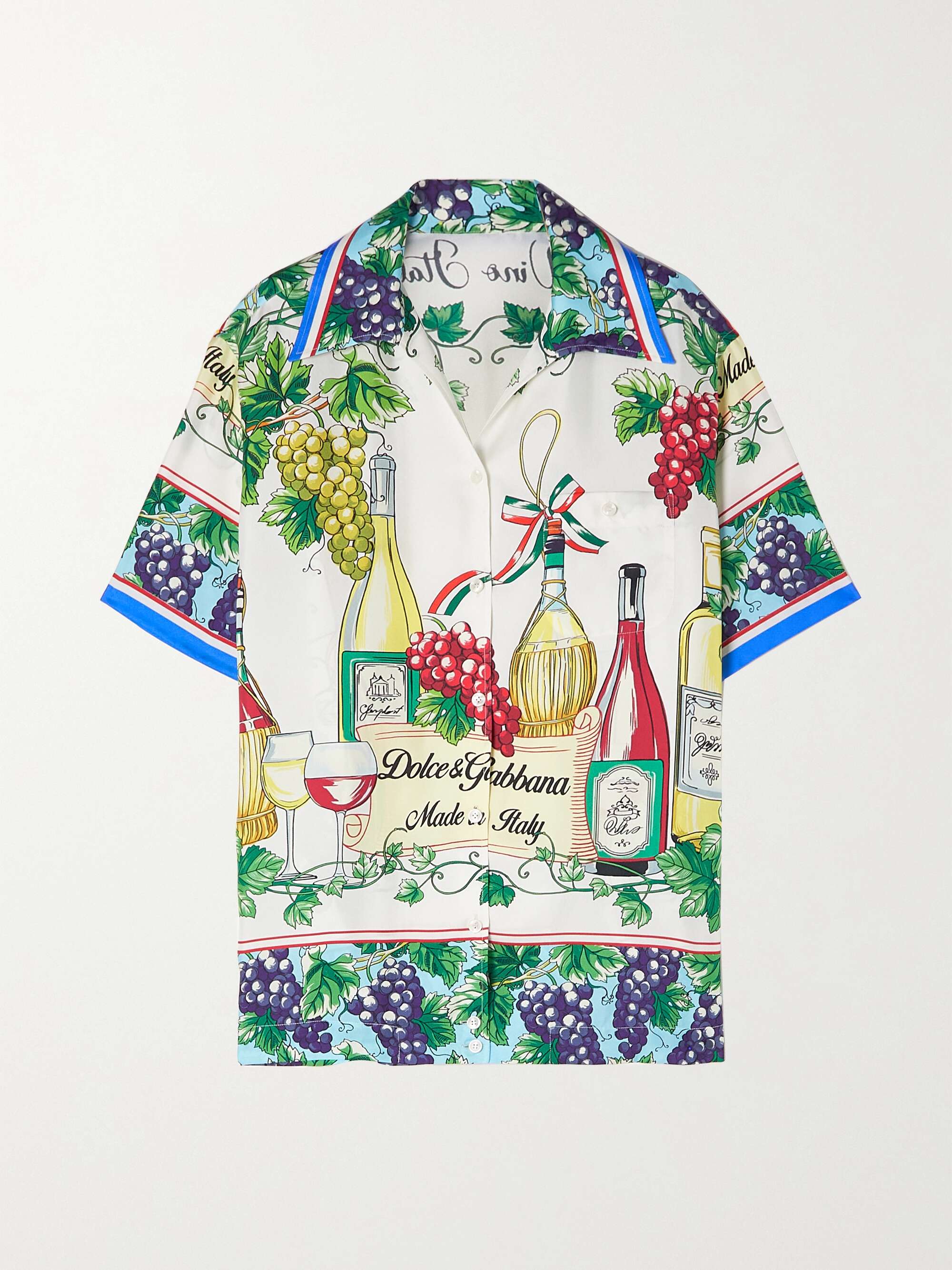 DOLCE & GABBANA Printed silk-twill shirt | NET-A-PORTER DOLCE & GABBANA Printed silk-twill shirt | NET-A-PORTER